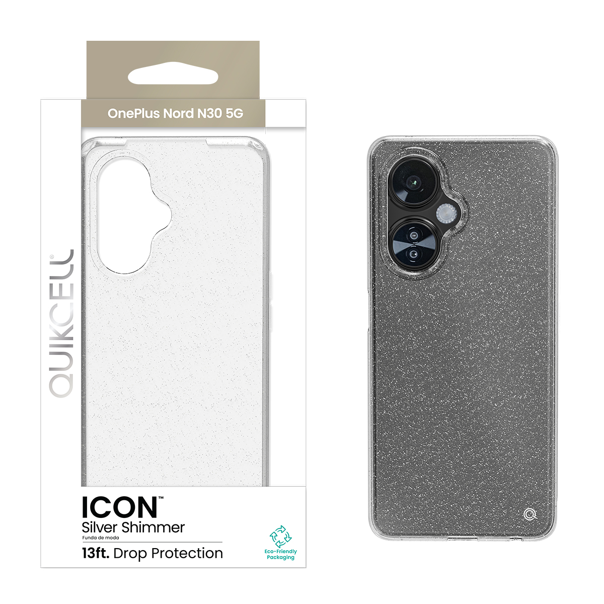 Picture of Quikcell OnePlus Nord N30 5G ICON Fashion Case - Silver Shimmer