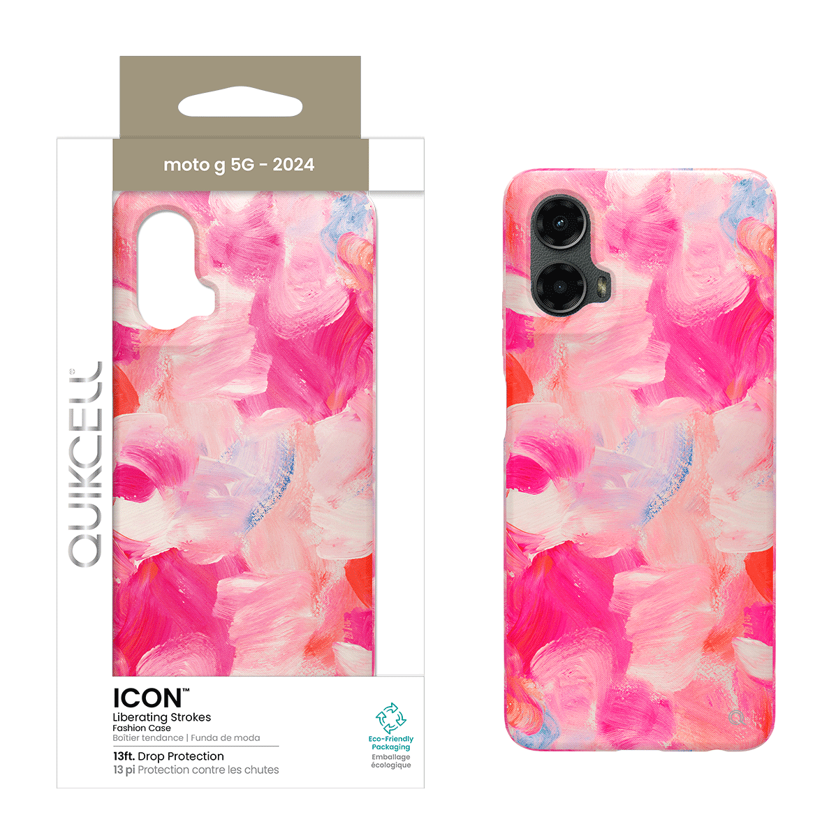 Picture of Quikcell moto g 5G (2024) ICON Fashion Case - Liberating Strokes