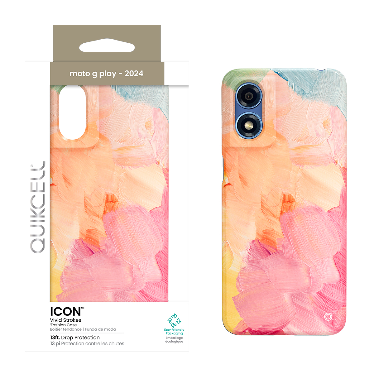 Picture of Quikcell moto g play - 2024 ICON Fashion Case - Vivid Strokes