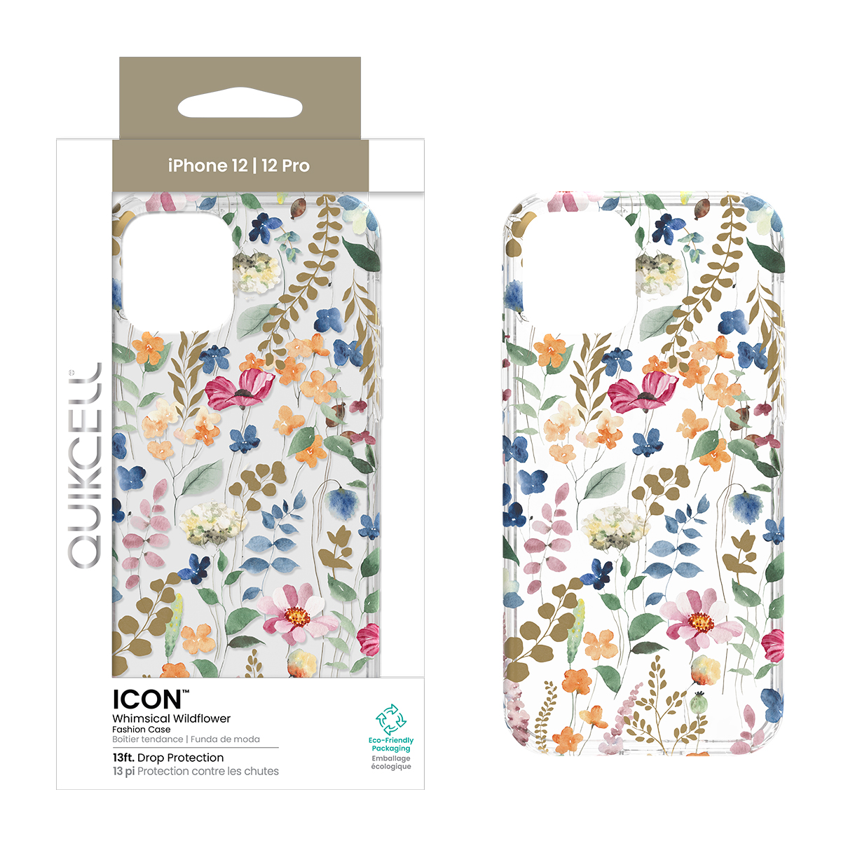 Picture of Quikcell Apple iPhone 12/12 Pro ICON Fashion Case - Whimsical Wildflower