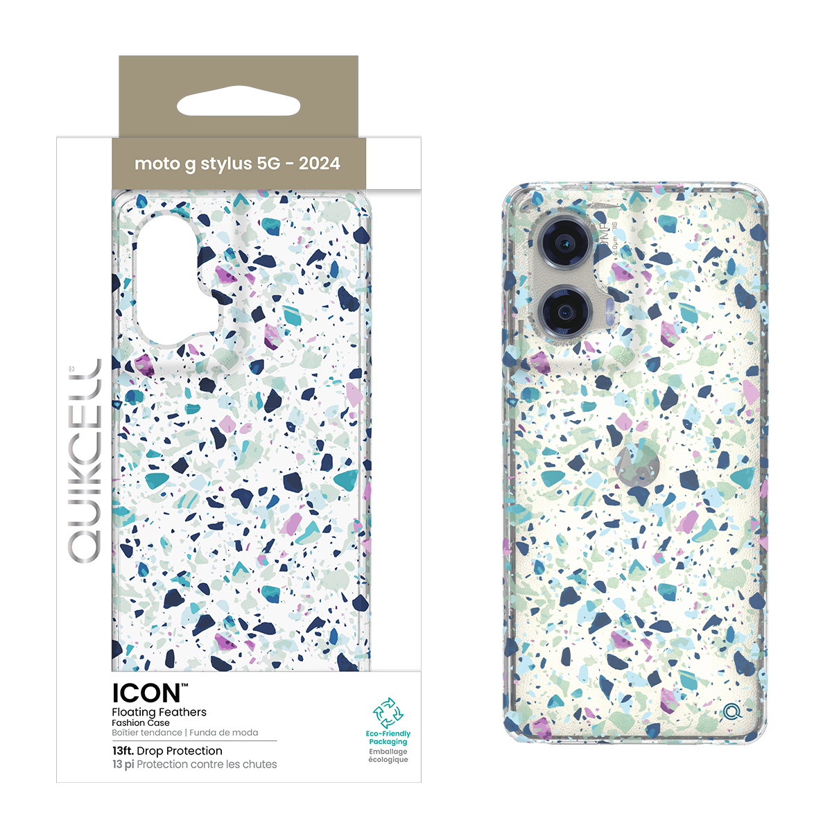 Picture of Quikcell Moto G Stylus 5G-2024 Fashion Case - Multi Mosaics