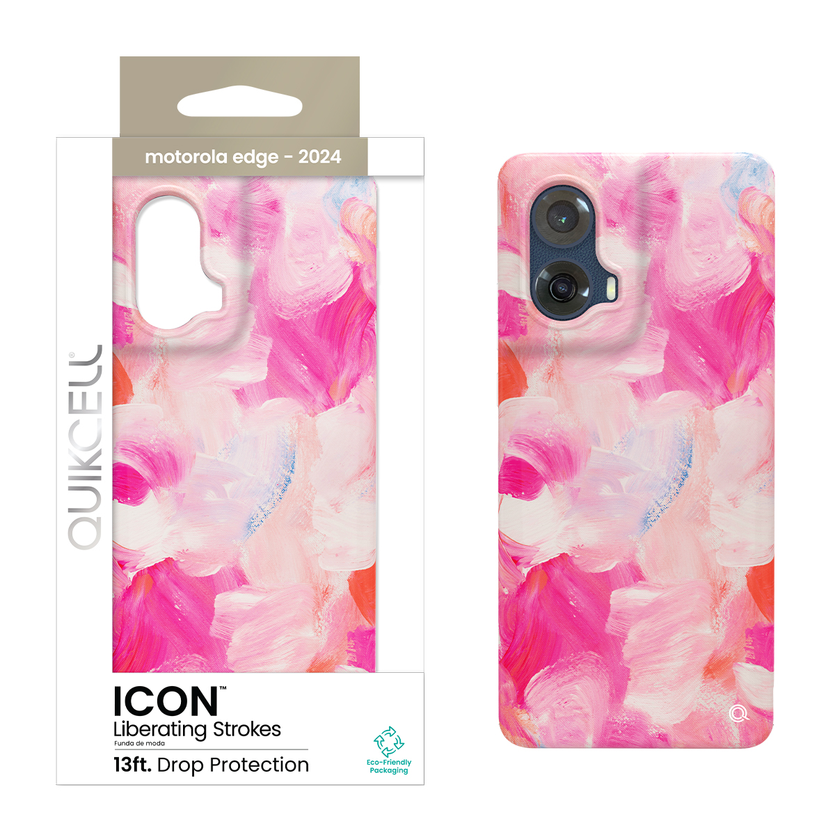 Picture of Quikcell Moto Edge 5G Fashion Case - Liberating Strokes