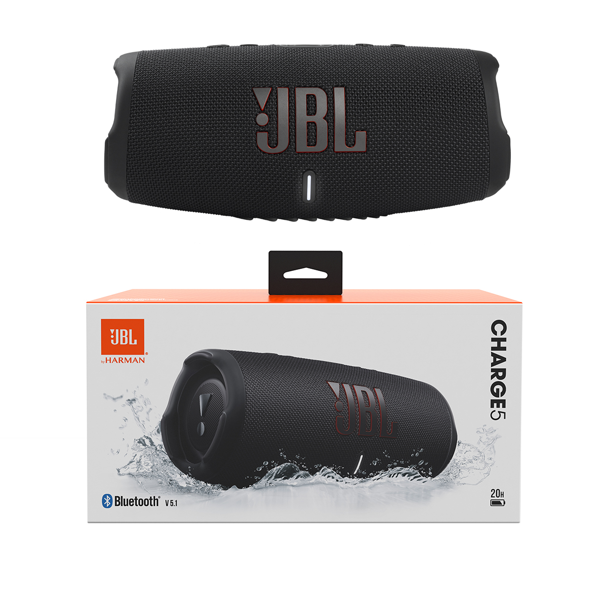 Picture of JBL Charge 5 Portable Water Proof Speaker with Powerbank - Black