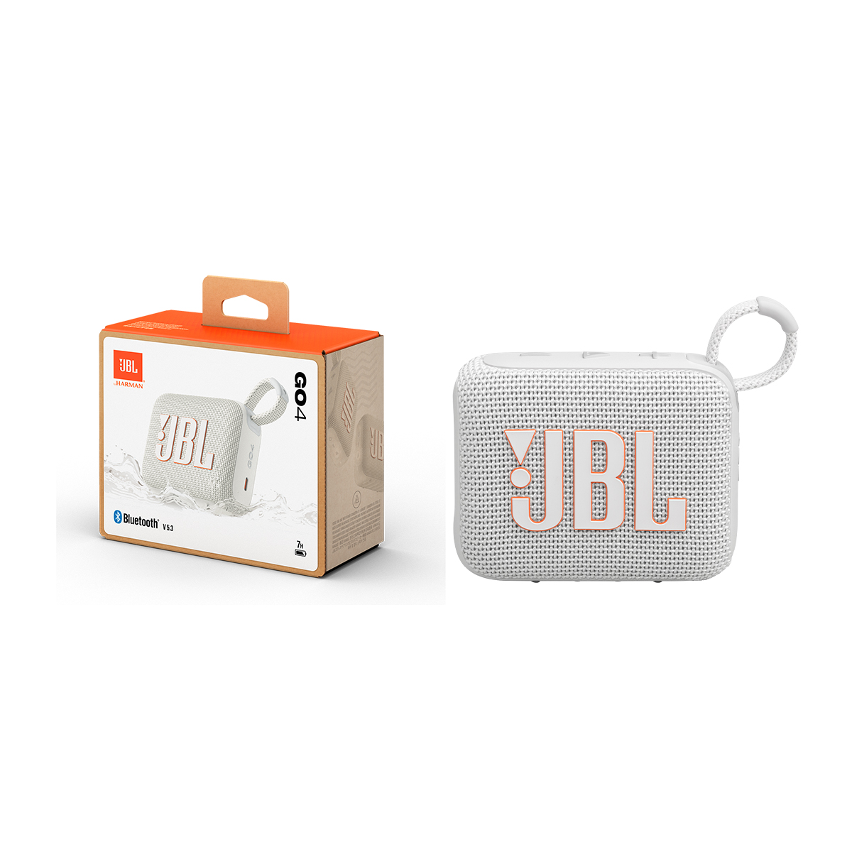 Picture of JBL GO 4 Ultra-Portable Wireless Speaker - White