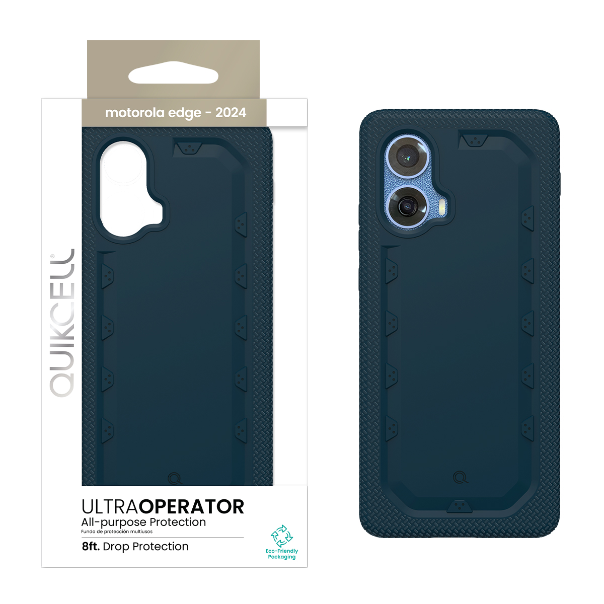 Picture of Quikcell Moto Edge 5G Ultra OPERATOR Dual-Layer Case – Navy Blue