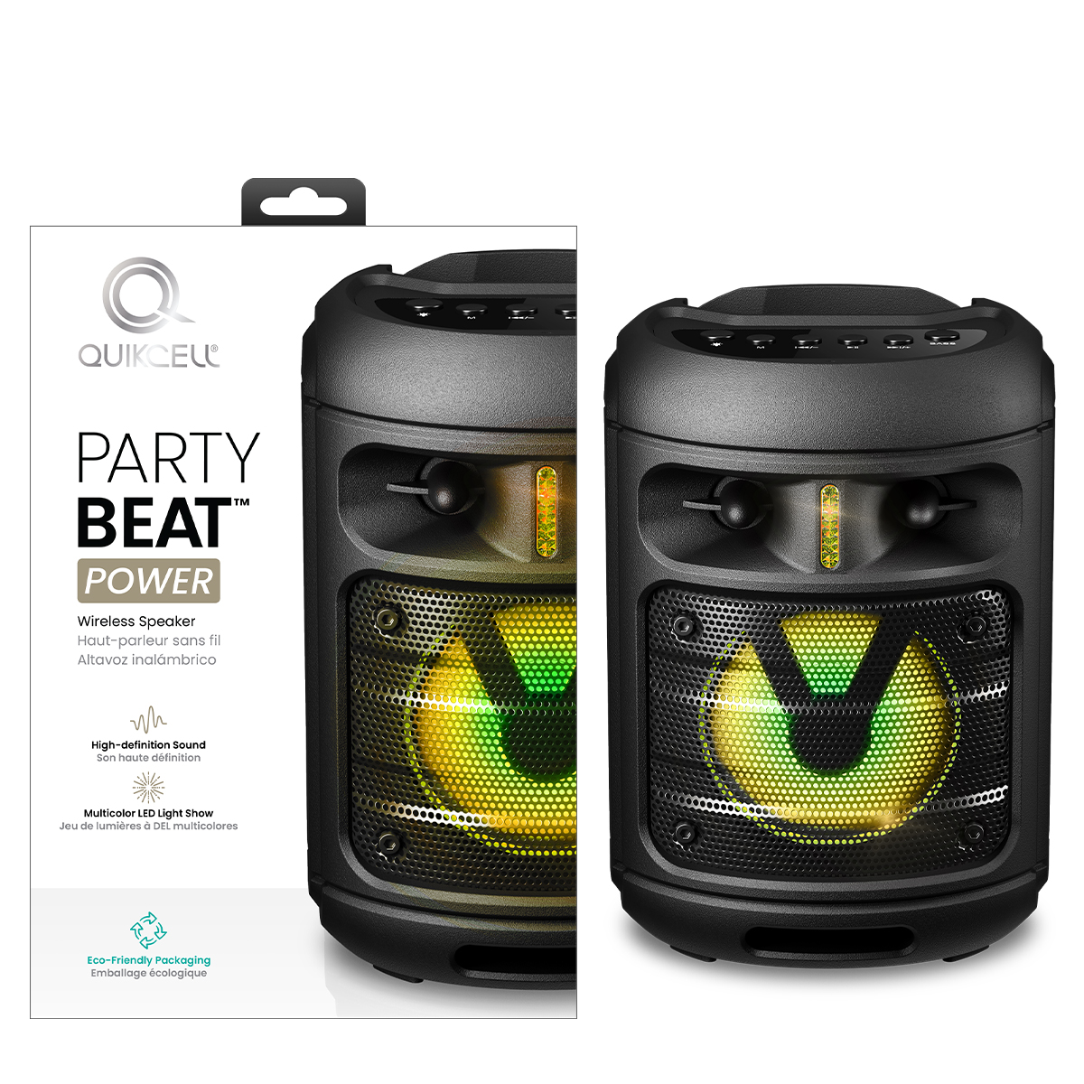 Picture of Quikcell PARTYBEAT POWER Portable Wireless Speaker - Black