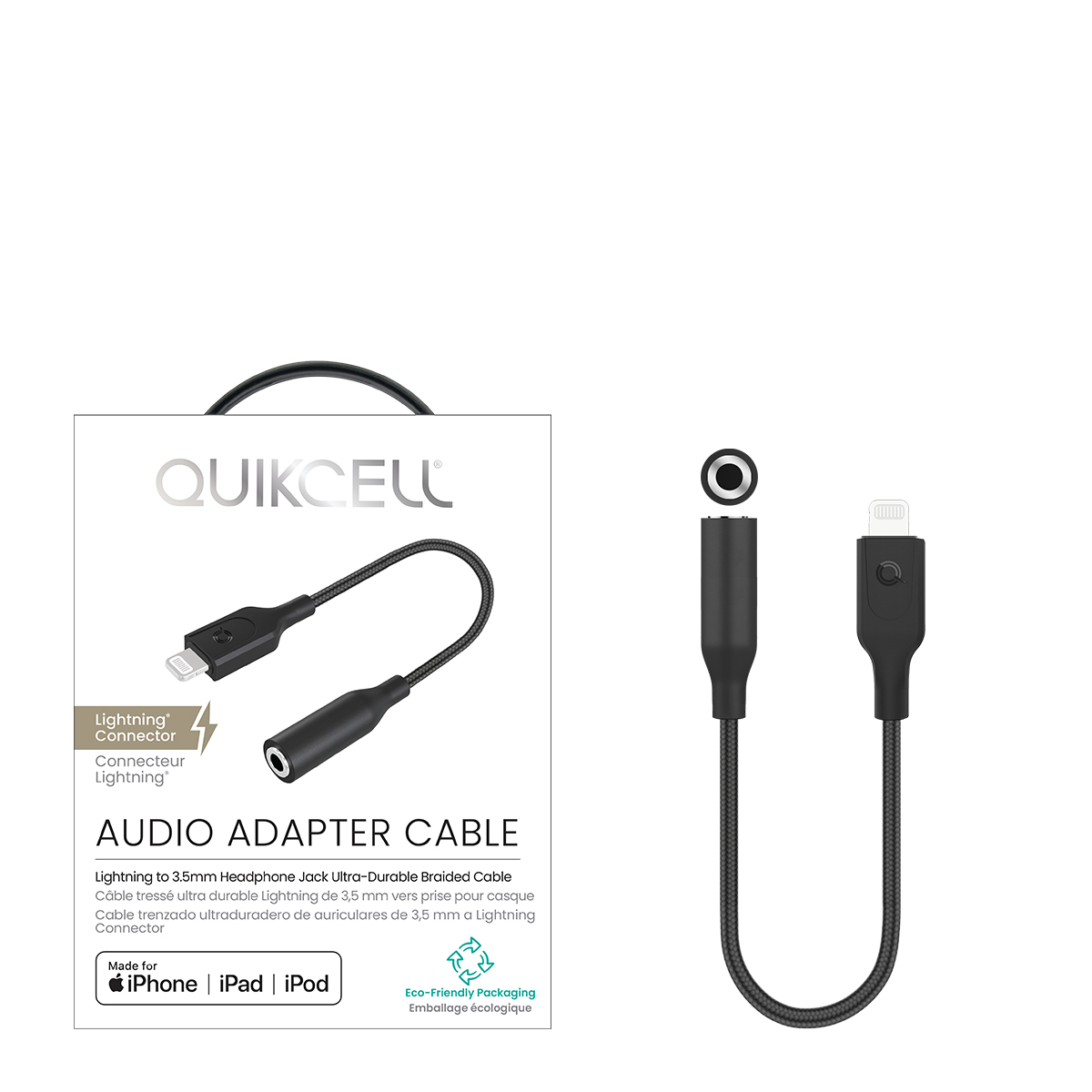 Picture of Quikcell AUDIO ADAPTER 3.5mm to Lightning