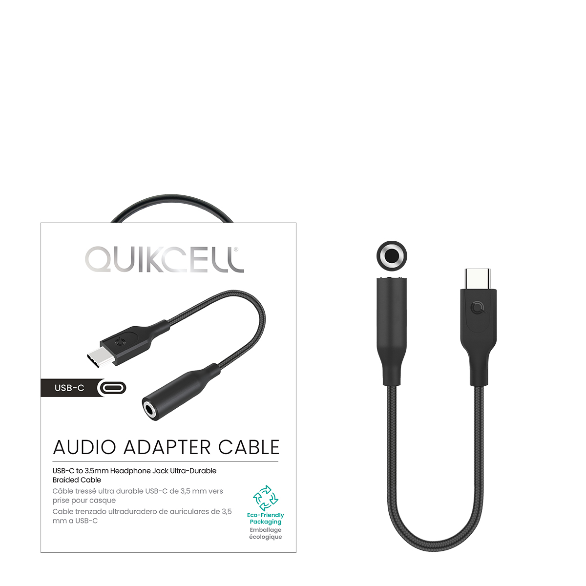 Picture of Quikcell AUDIO ADAPTER 3.5mm to USB-C 