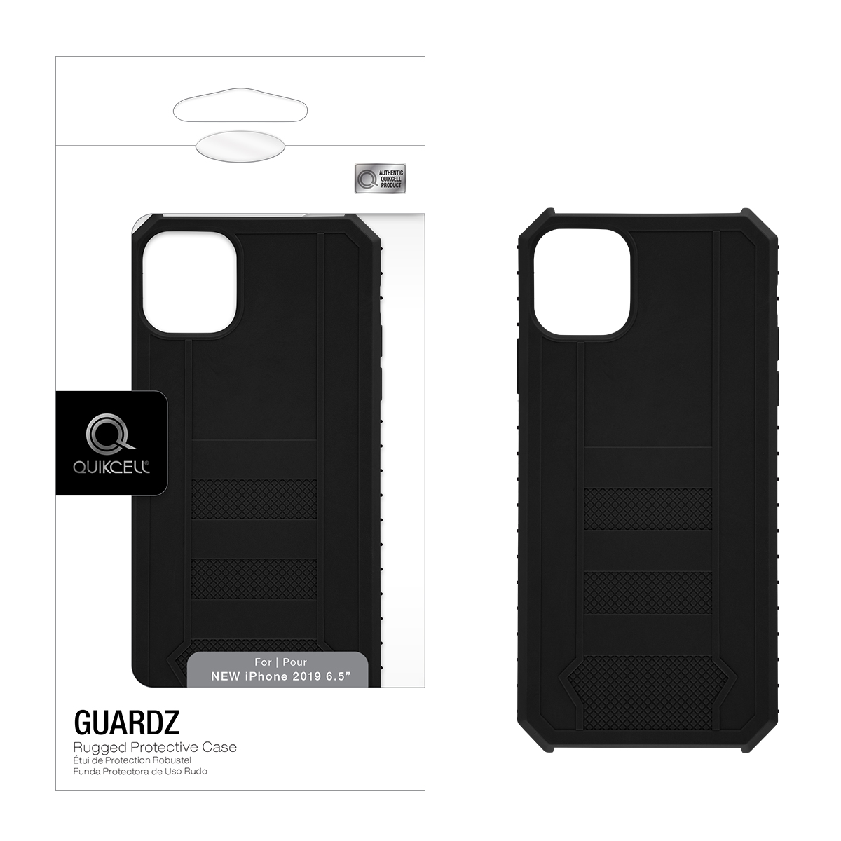 Picture of Quikcell Apple iPhone 11 Pro Max GUARDZ Rugged Protective Case - Black