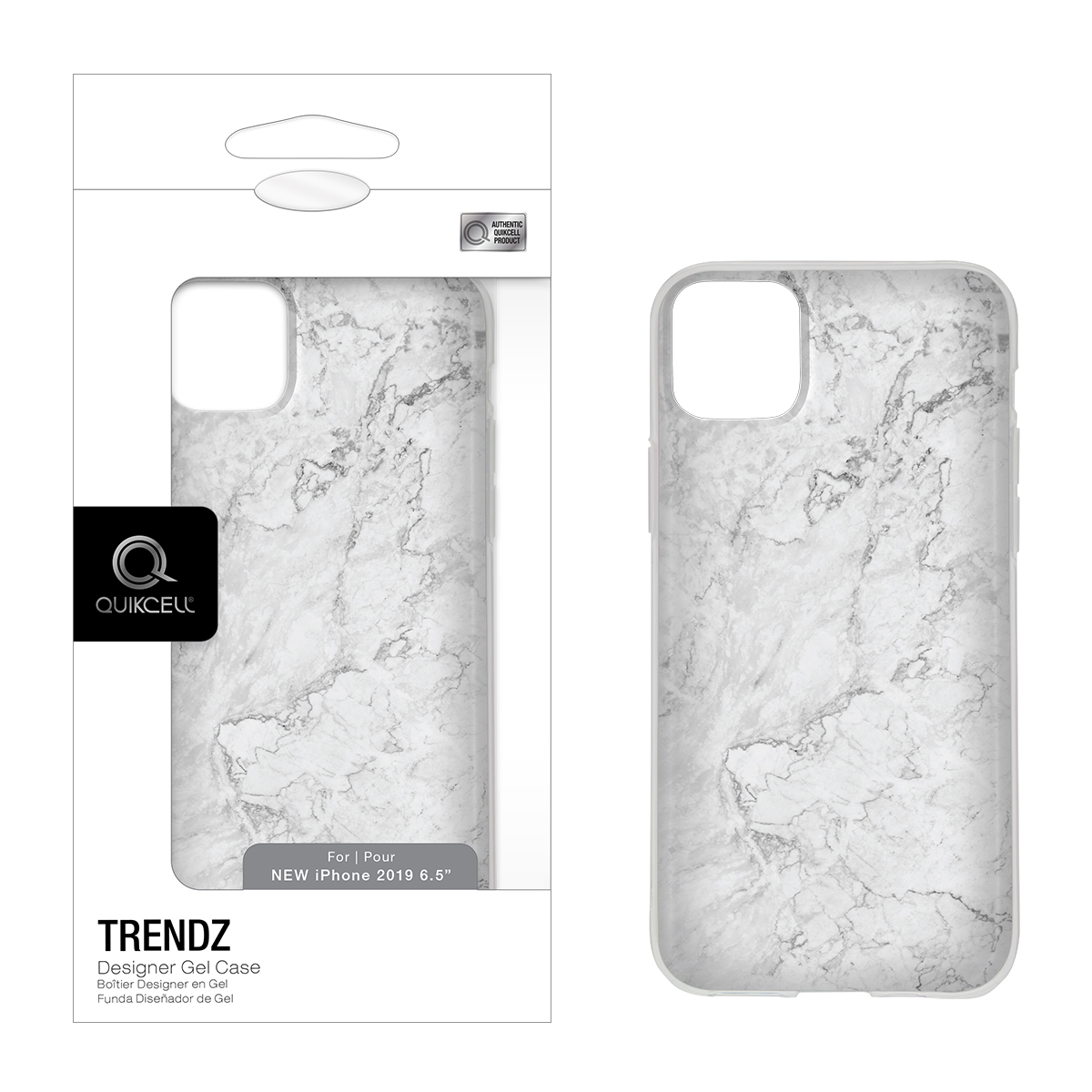 Picture of Quikcell Apple iPhone 11 Pro Max TRENDZ Designer Gel Case - White