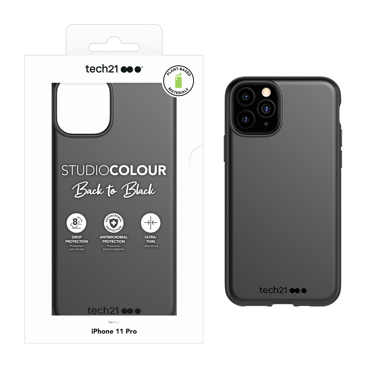 Picture of TECH21 APPLE IPHONE 11 PRO STUDIO COLOUR CASE - BLACK