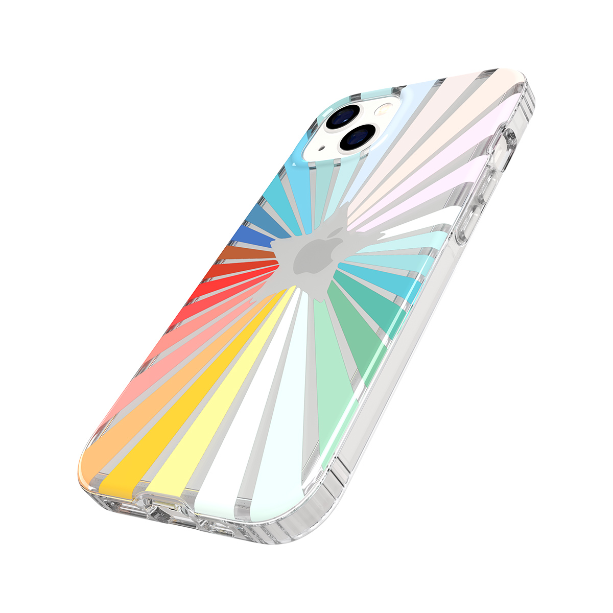 Picture of Tech21 EvoArt for iPhone 13 - Rainbow Sunburst