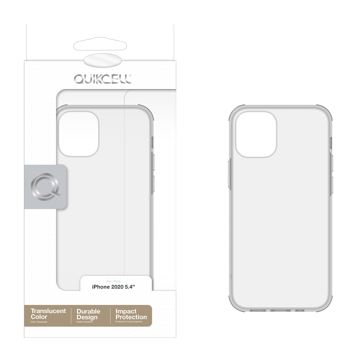 Picture of Quikcell Apple iPhone 12 Mini ICON TINT Translucent Case - Ice