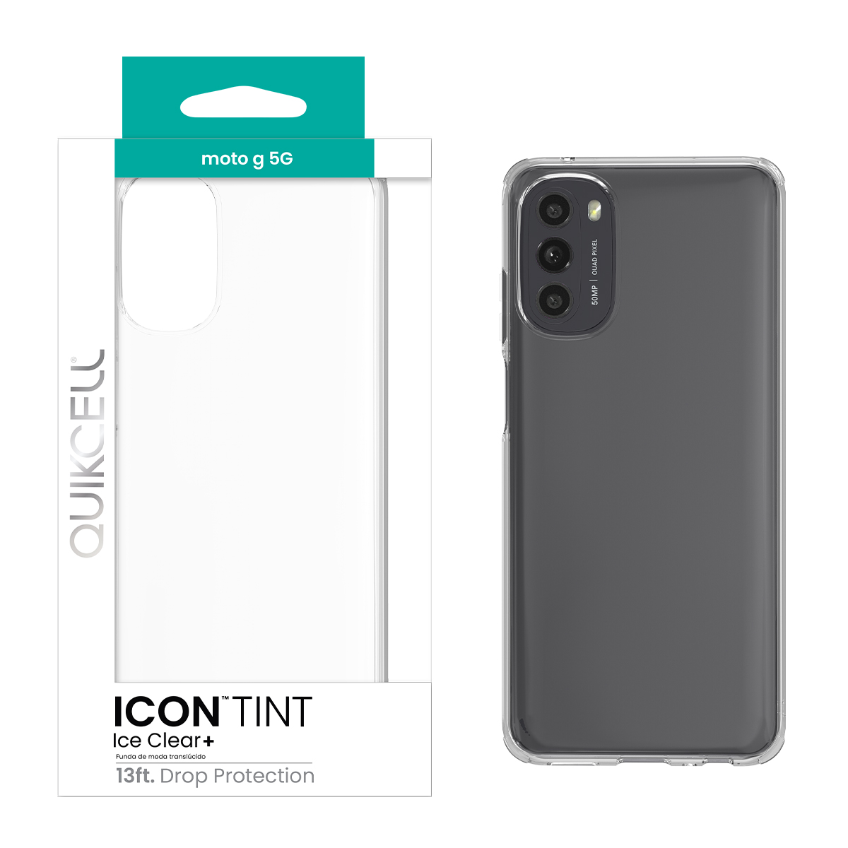 Picture of Quikcell Moto g 5G ICON TINT Translucent Case - Ice