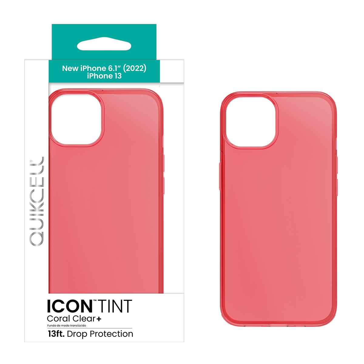 Picture of Quikcell Apple iPhone 14 ICON TINT Translucent Case - Coral