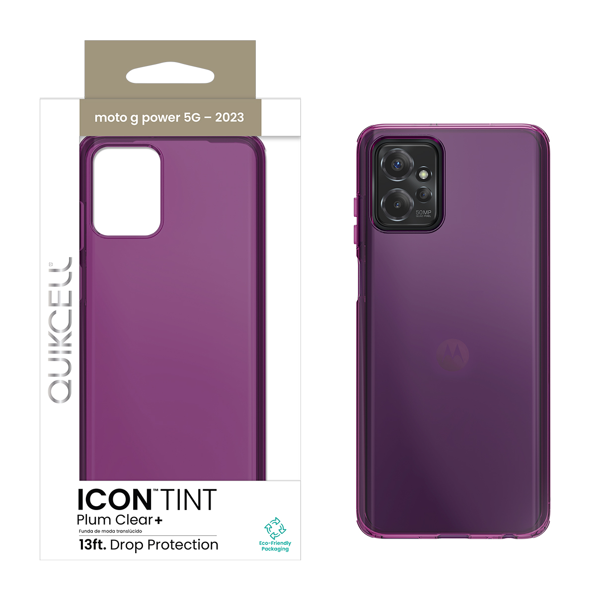 Picture of Quikcell moto g power 5G (2023) ICON TINT Translucent Case - Plum