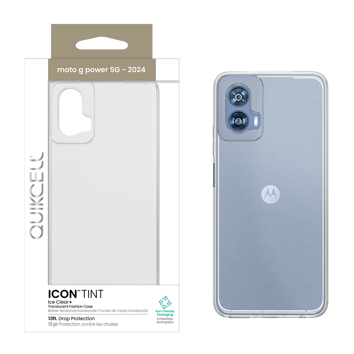 Picture of Quikcell moto g power 5G (2024) ICON TINT Transparent Protective Case - Ice