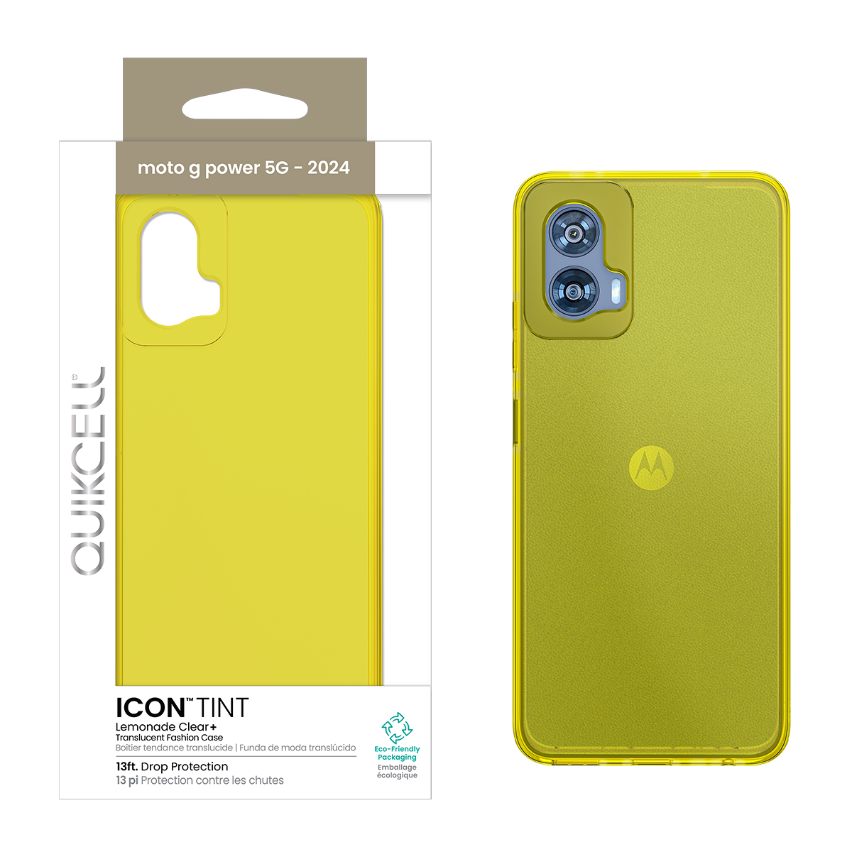 Picture of Quikcell moto g power 5G (2024) ICON TINT Transparent Protective Case - Lemonade