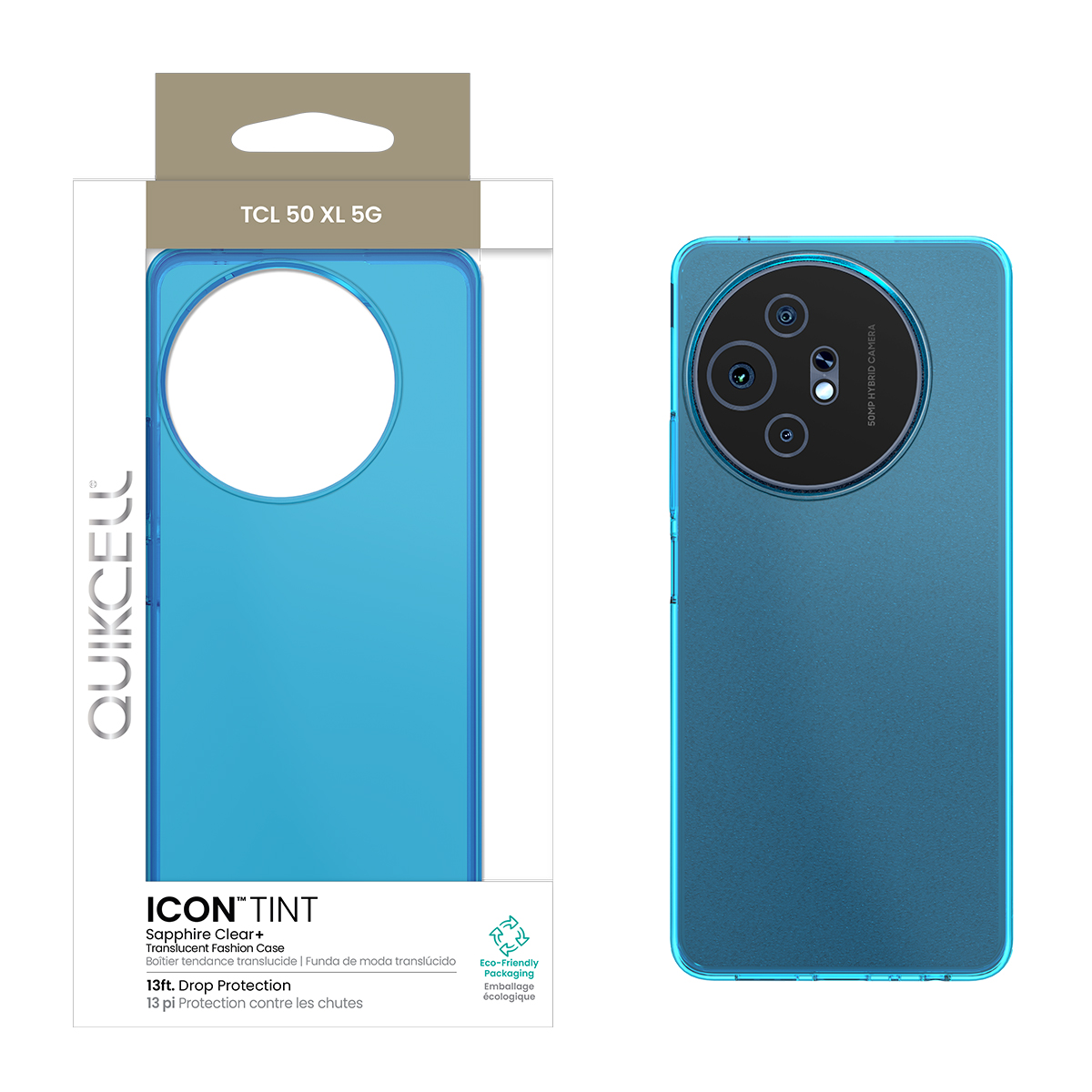 Picture of Quikcell TCL 50 XL 5G ICON TINT Transparent Protective Case - Sapphire