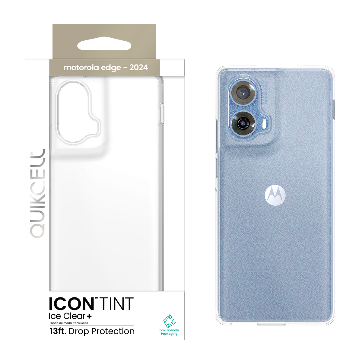 Picture of Quikcell Moto Edge 5G ICON TINT Transparent Protective Case - Ice