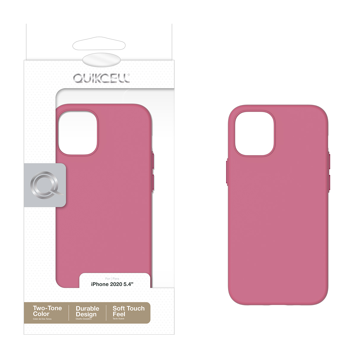 Picture of Quikcell Apple iPhone 12 mini VARSITY Silicone Case - Pom Pink