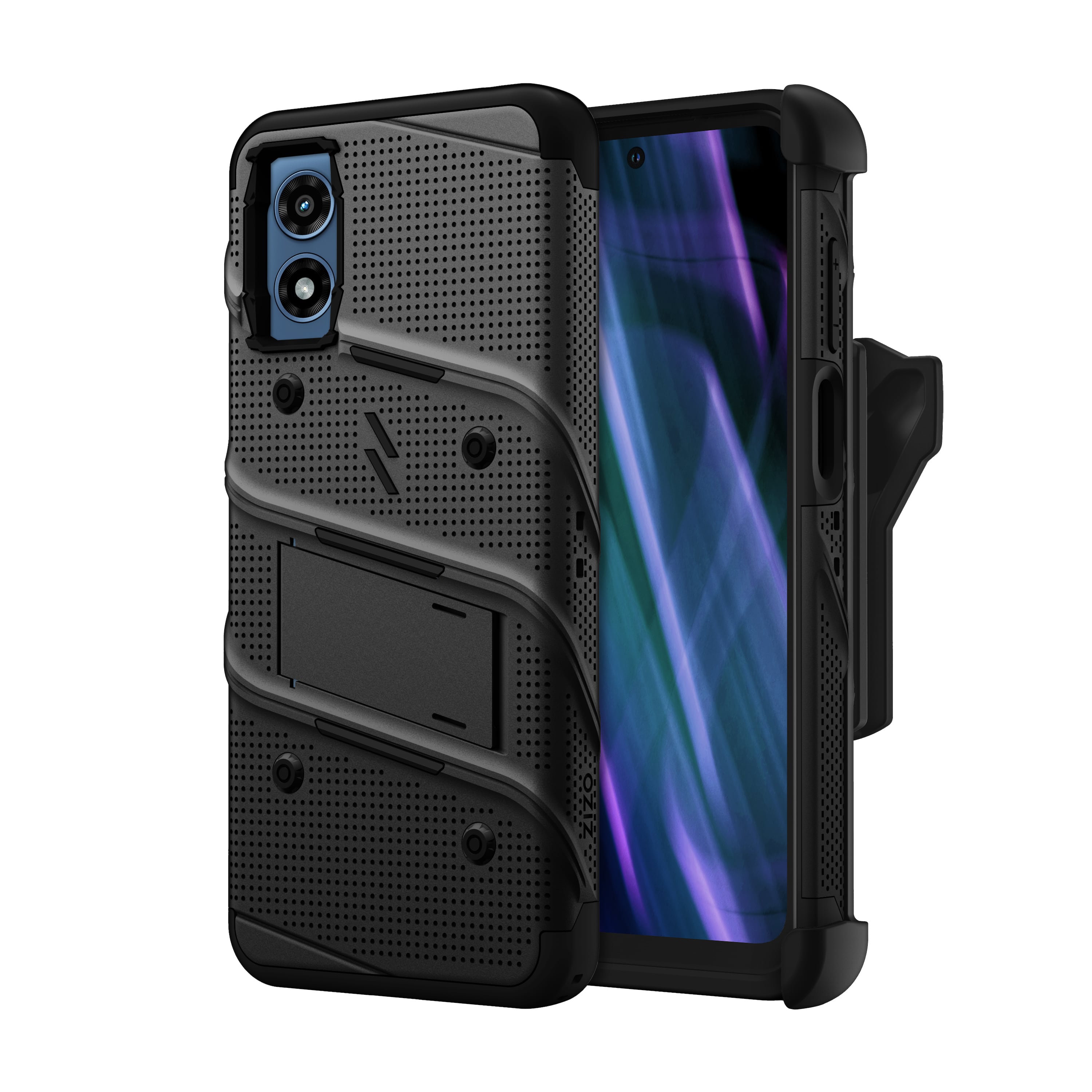 Picture of ZIZO BOLT Bundle moto g Play (2024) Case with Tempered Glass - Black