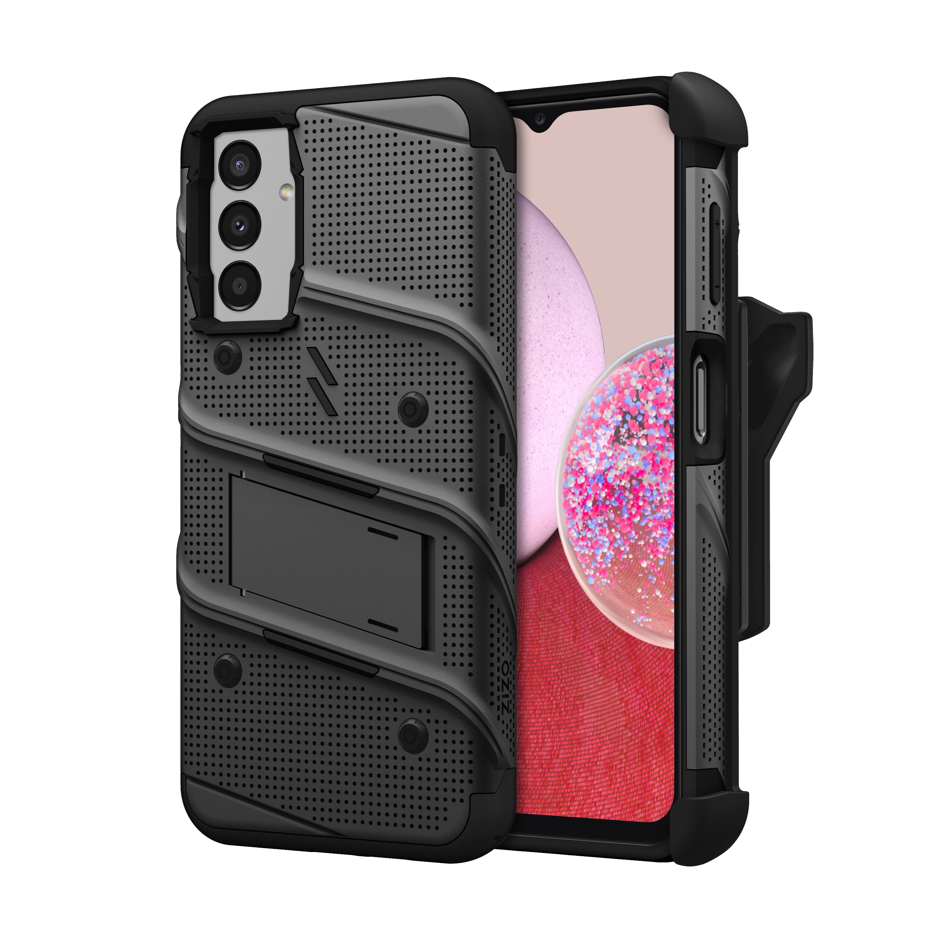 Picture of ZIZO BOLT Bundle Galaxy A14 5G Case with Tempered Glass - Black