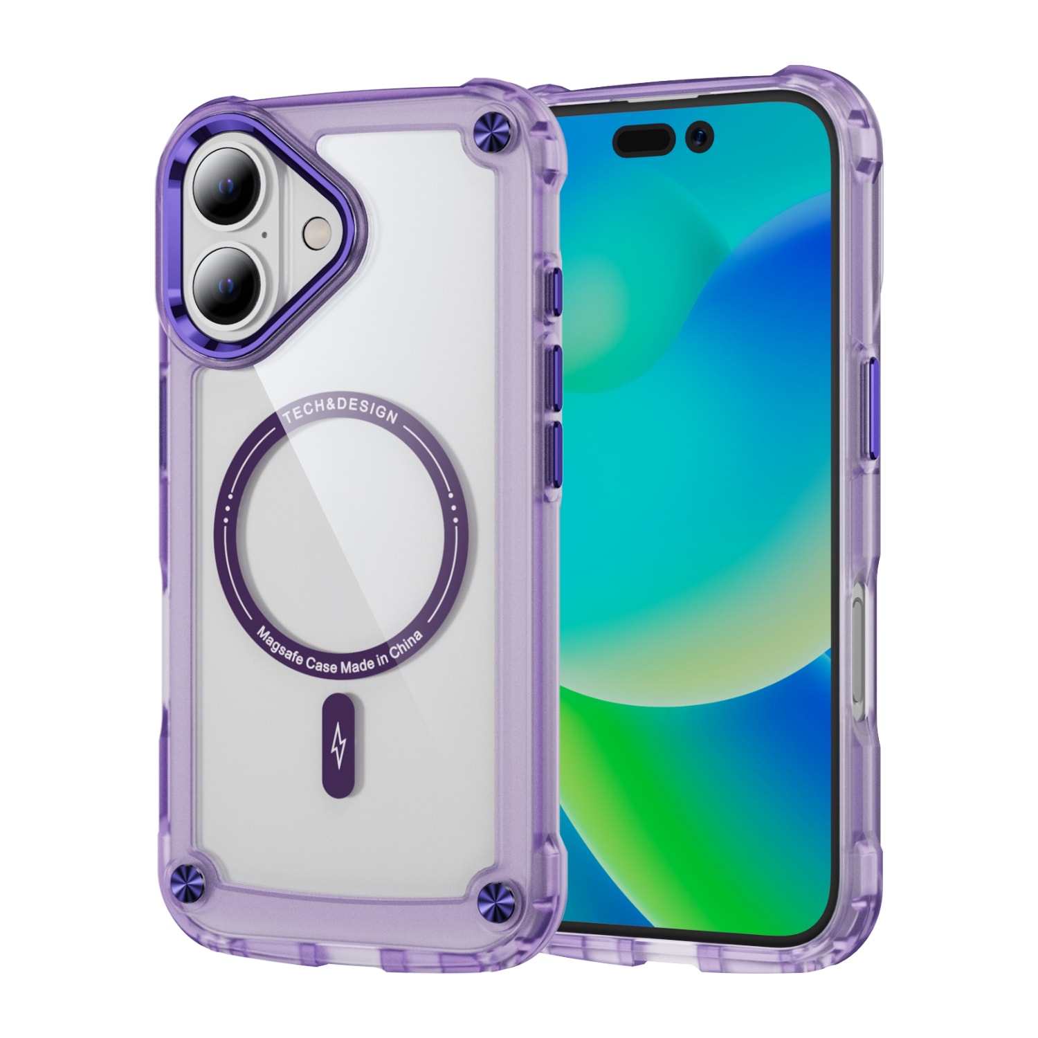 Picture of CLICK Edge Series iPhone 16 Case - Purple