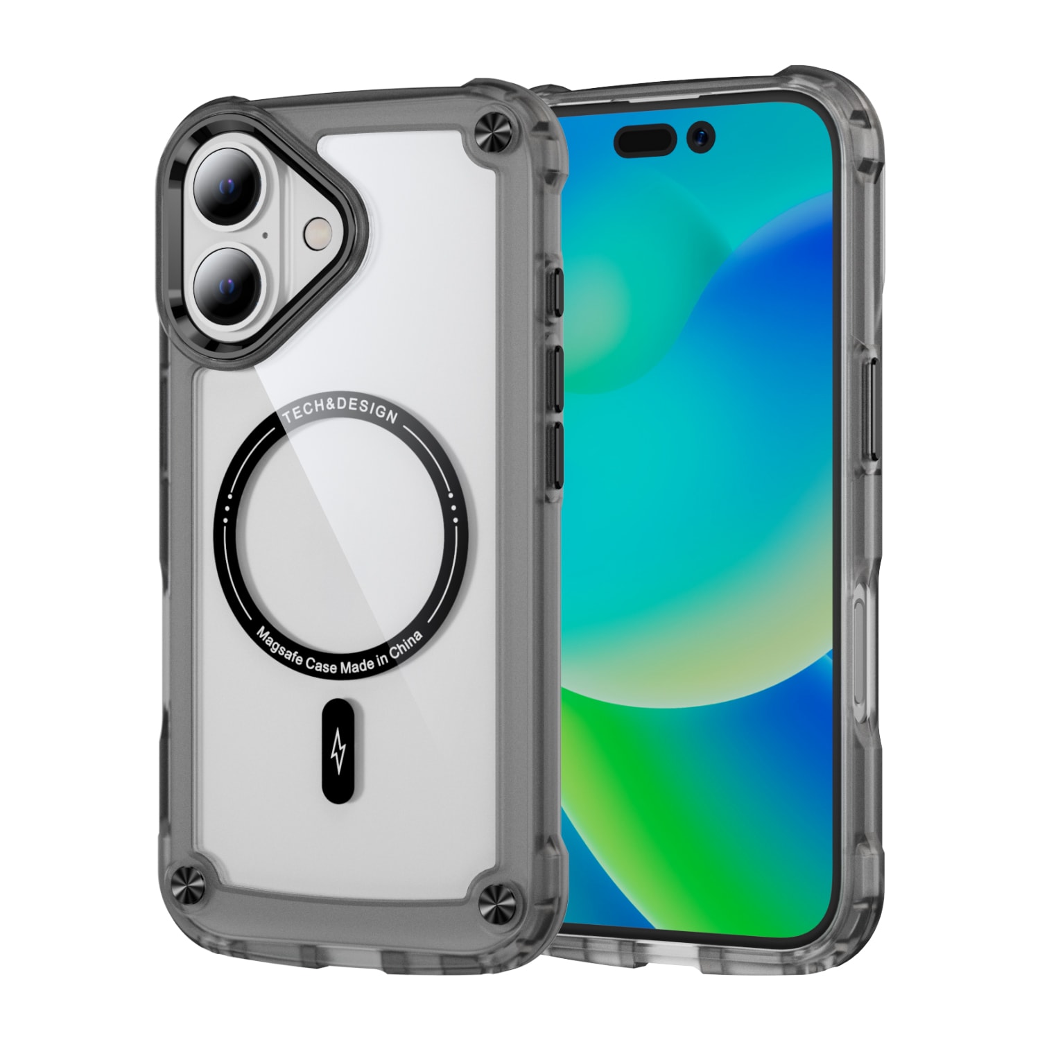 Picture of CLICK Edge Series iPhone 16 Case - Smoke