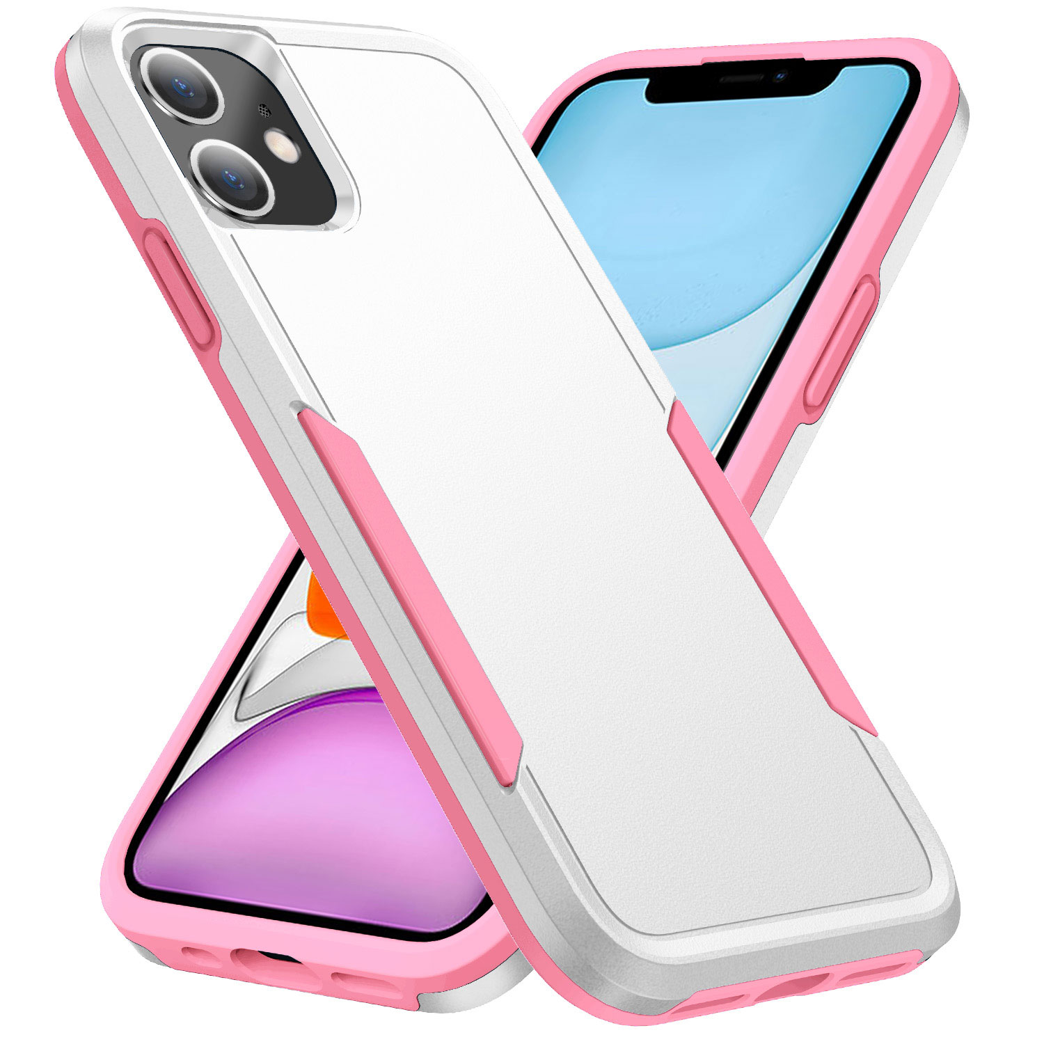 Picture of CLICK Impact Series iPhone 11 Case - White Pink