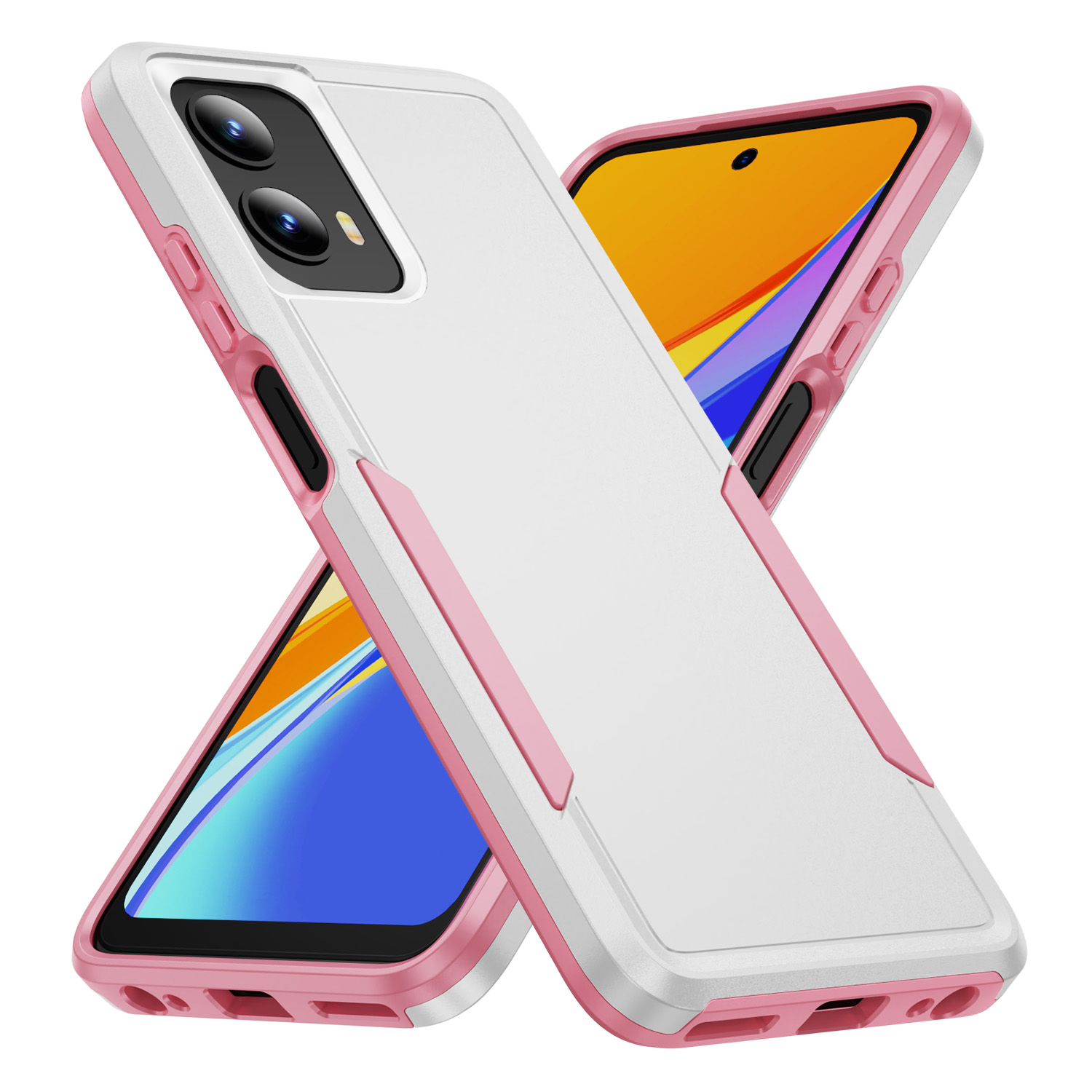 Picture of CLICK Impact Series moto g 5G (2024) Case - White Pink