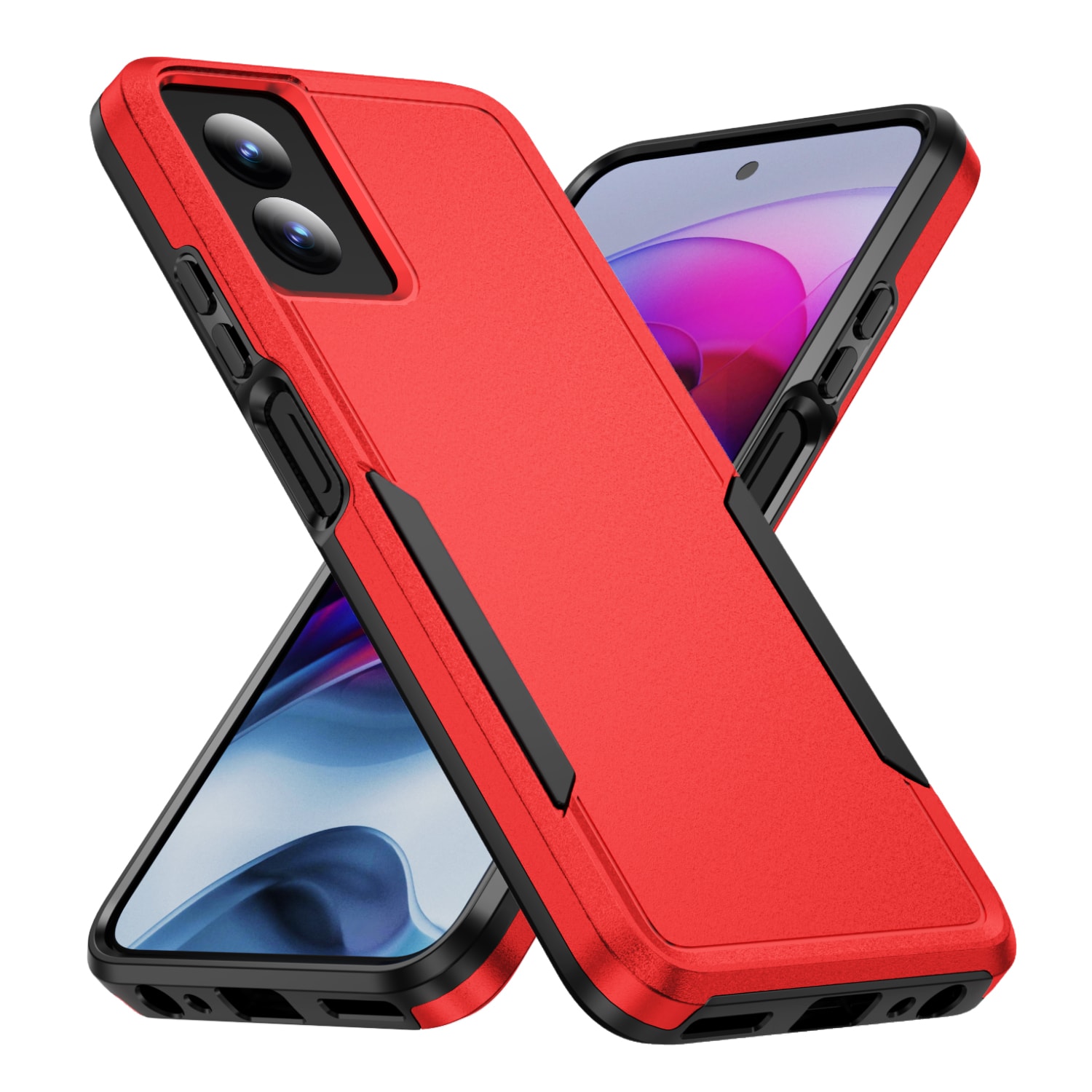 Picture of CLICK Impact Series moto g power 5G (2024) Case - Red Black