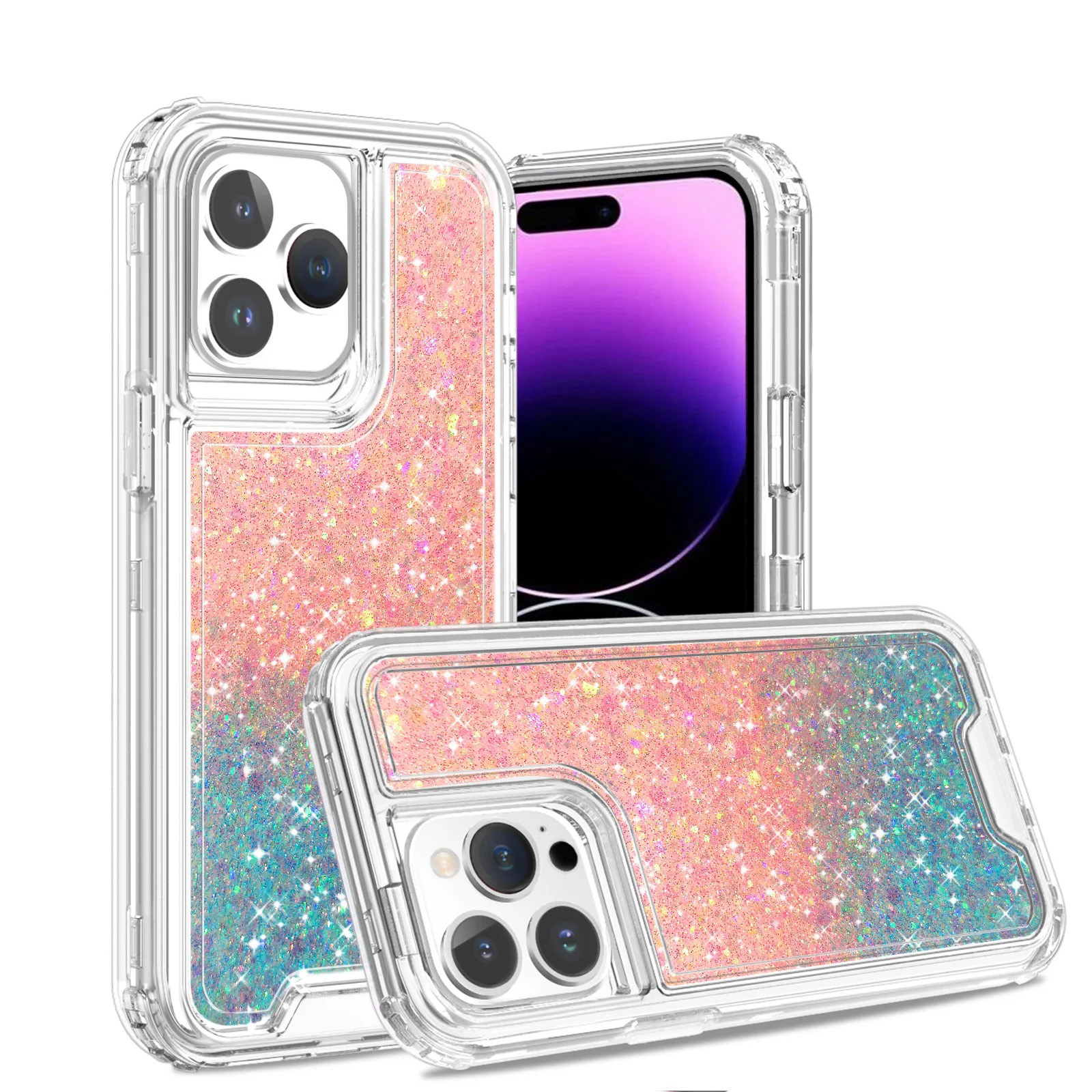 Picture of CLICK Glitter Series iPhone 16 Pro Max Case - Clear