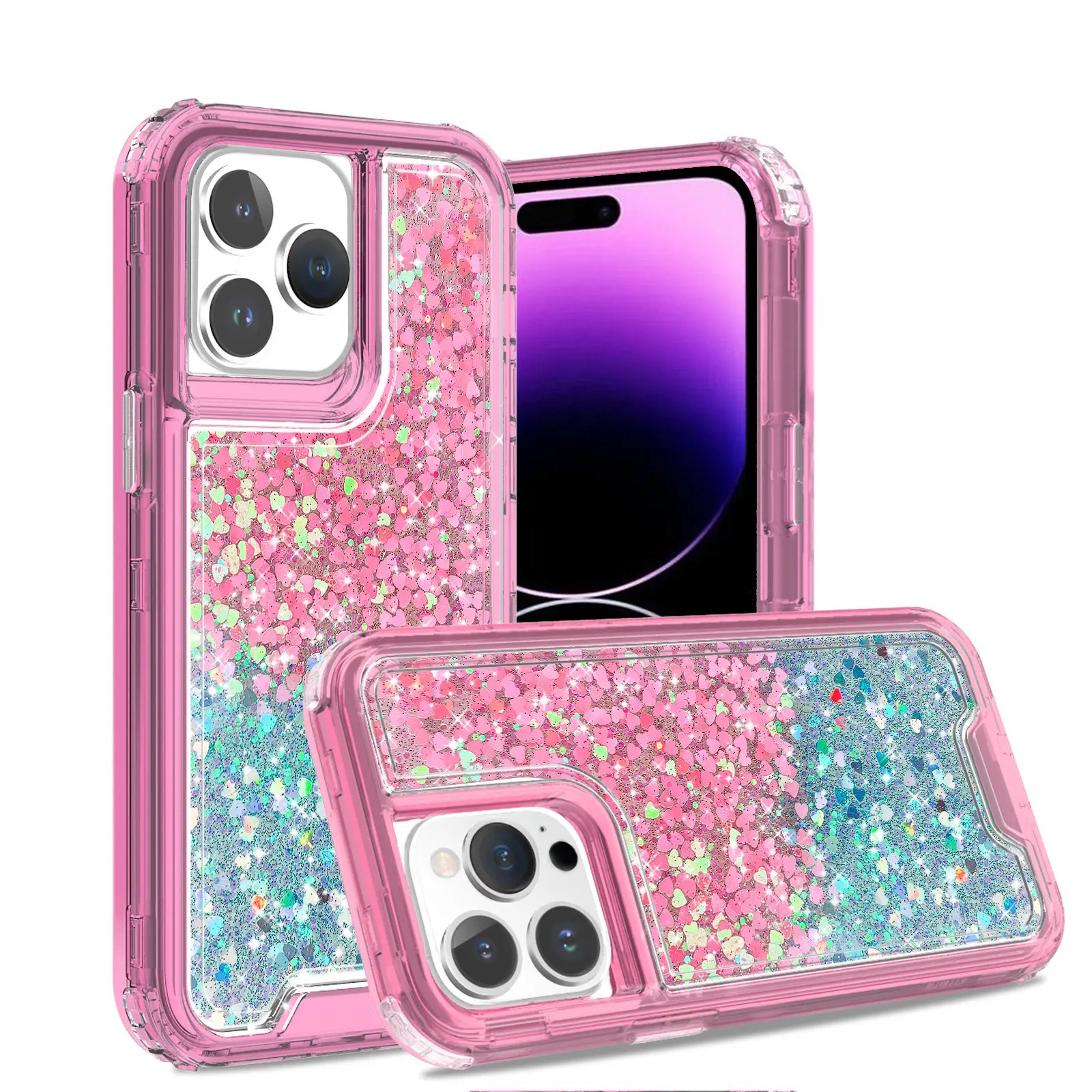 Picture of CLICK Glitter Series iPhone 16 Pro Max Case - Pink