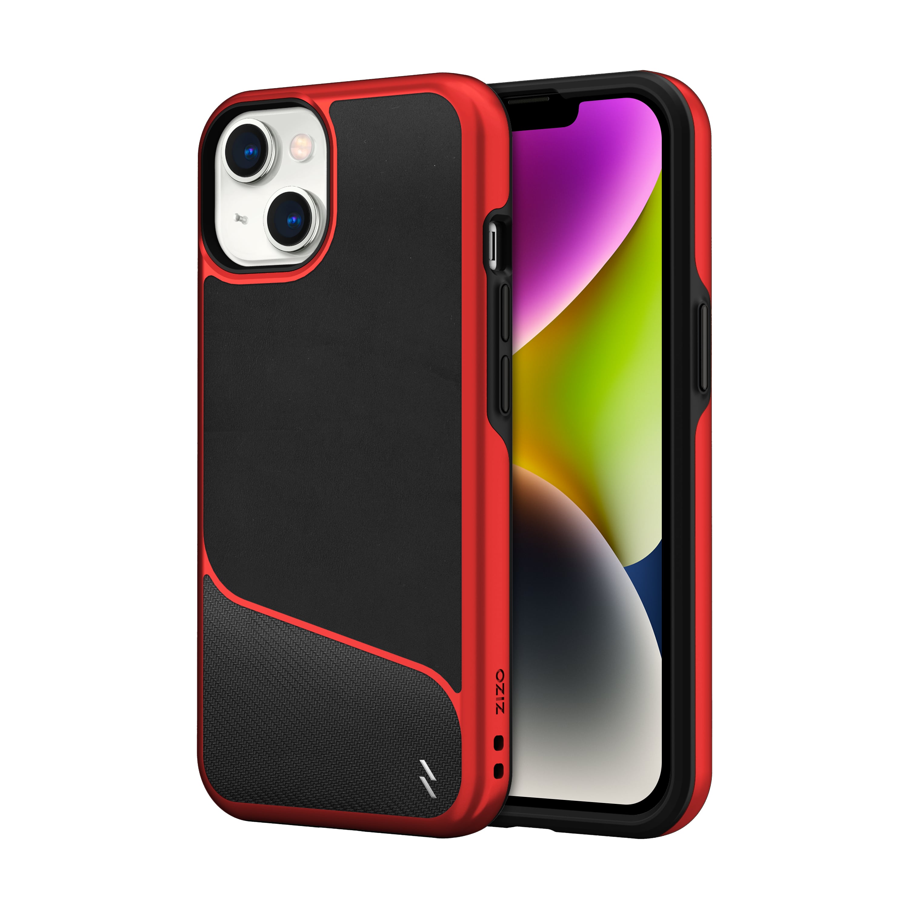 Picture of ZIZO DIVISION Series iPhone 14 (6.1) Case - Black & Red