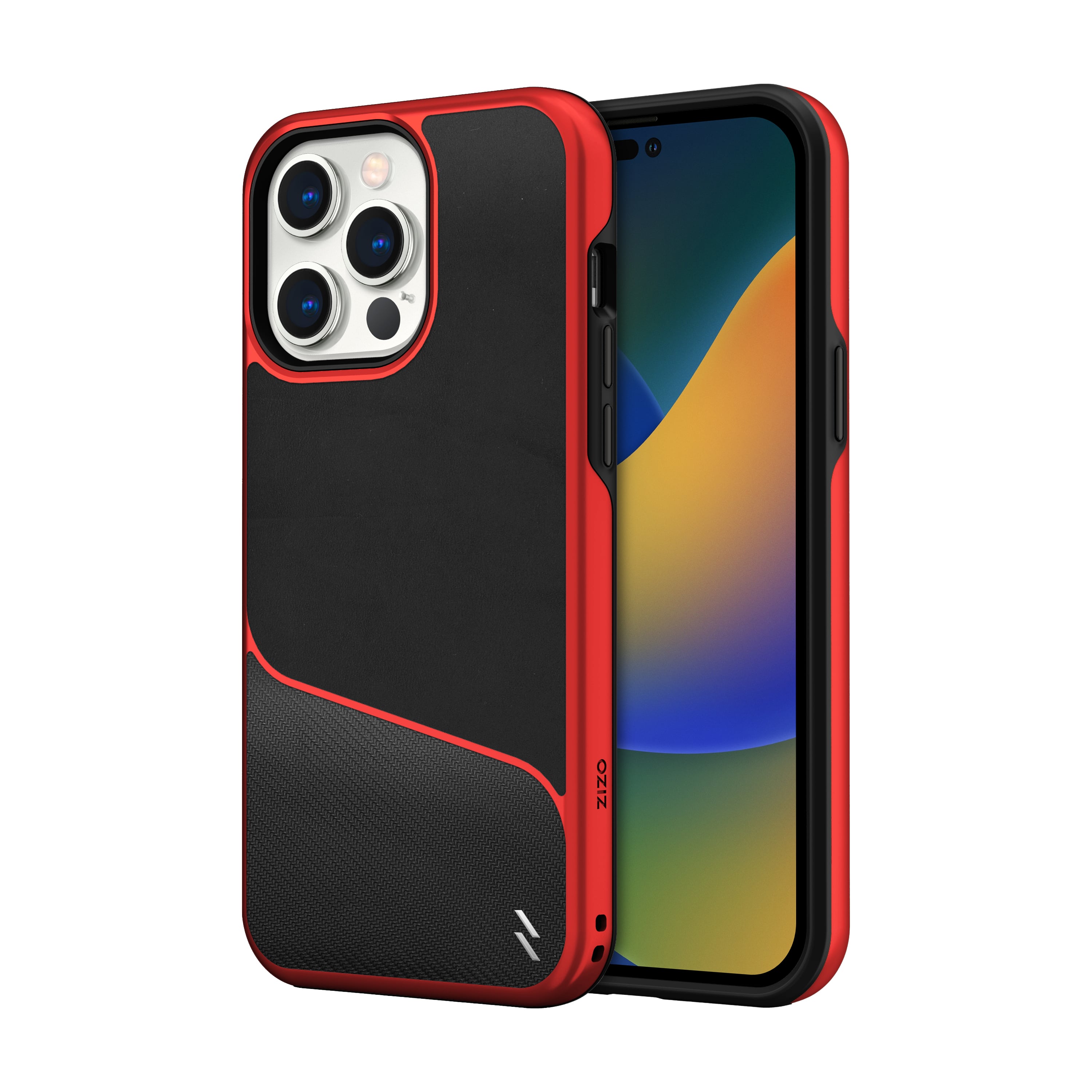 Picture of ZIZO DIVISION Series iPhone 14 Pro Max (6.7) Case - Black & Red