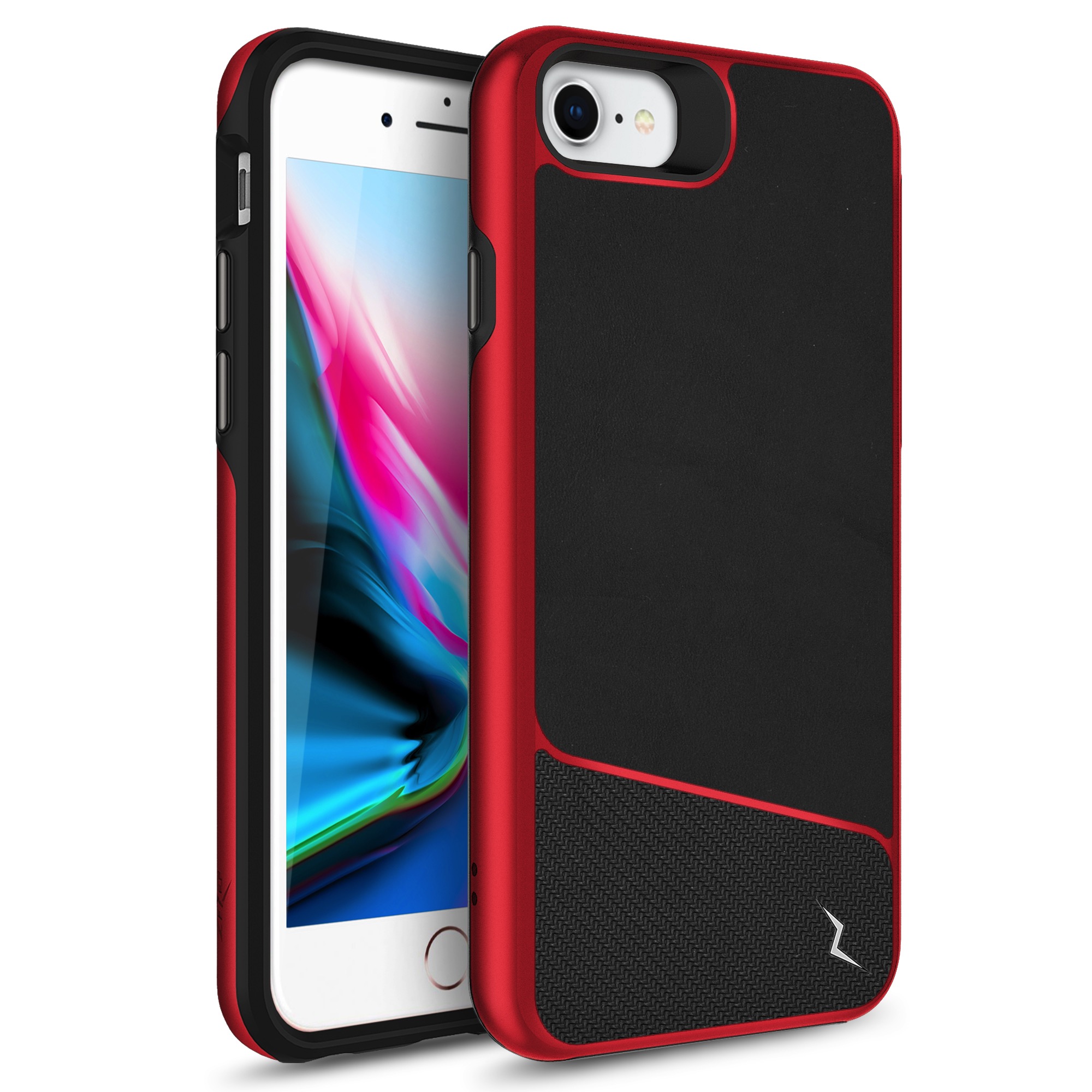 Picture of ZIZO DIVISION Series Case for iPhone SE (3rd and 2nd gen)/8/7 - Black & Red