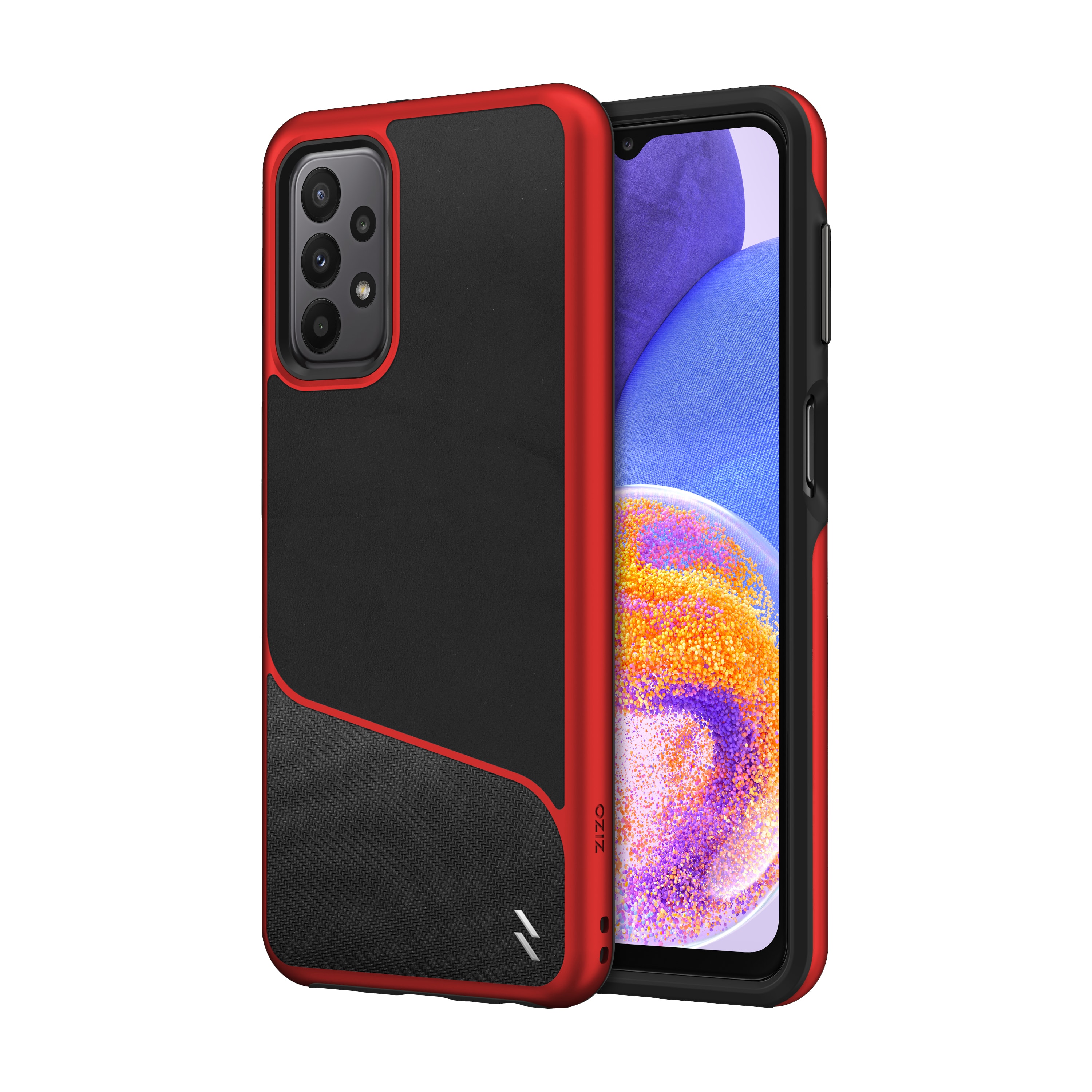 Picture of ZIZO DIVISION Series Galaxy A23 5G Case - Black & Red