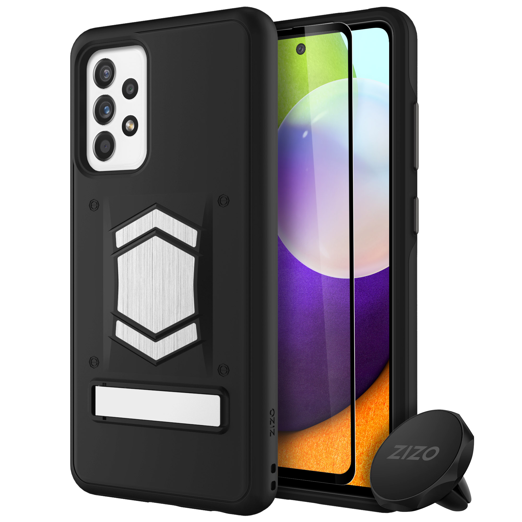 Picture of ZIZO ELECTRO Series Galaxy A52 5G Case with Tempered Glass - Black