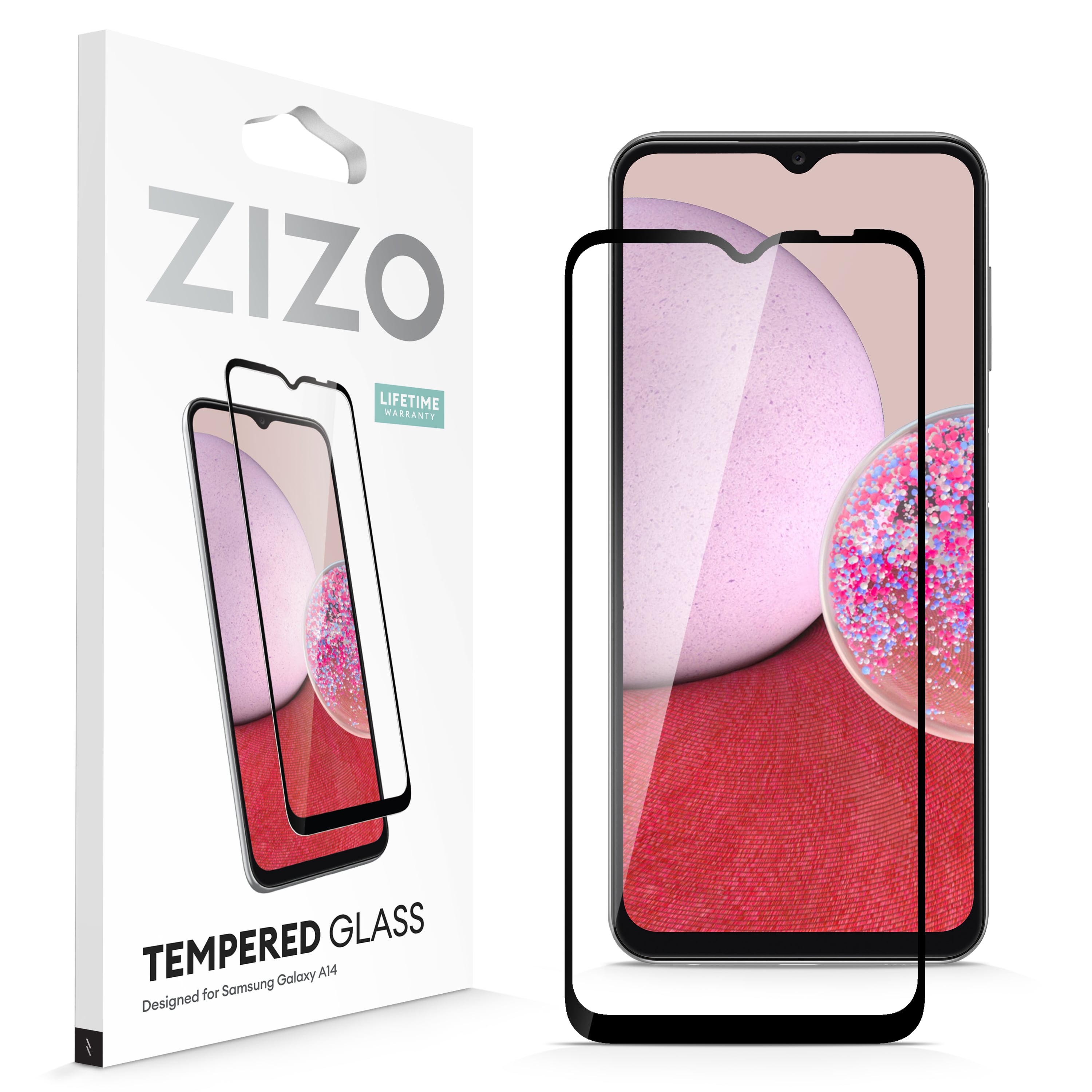 Picture of ZIZO TEMPERED GLASS Screen Protector for Galaxy A14 5G - Black