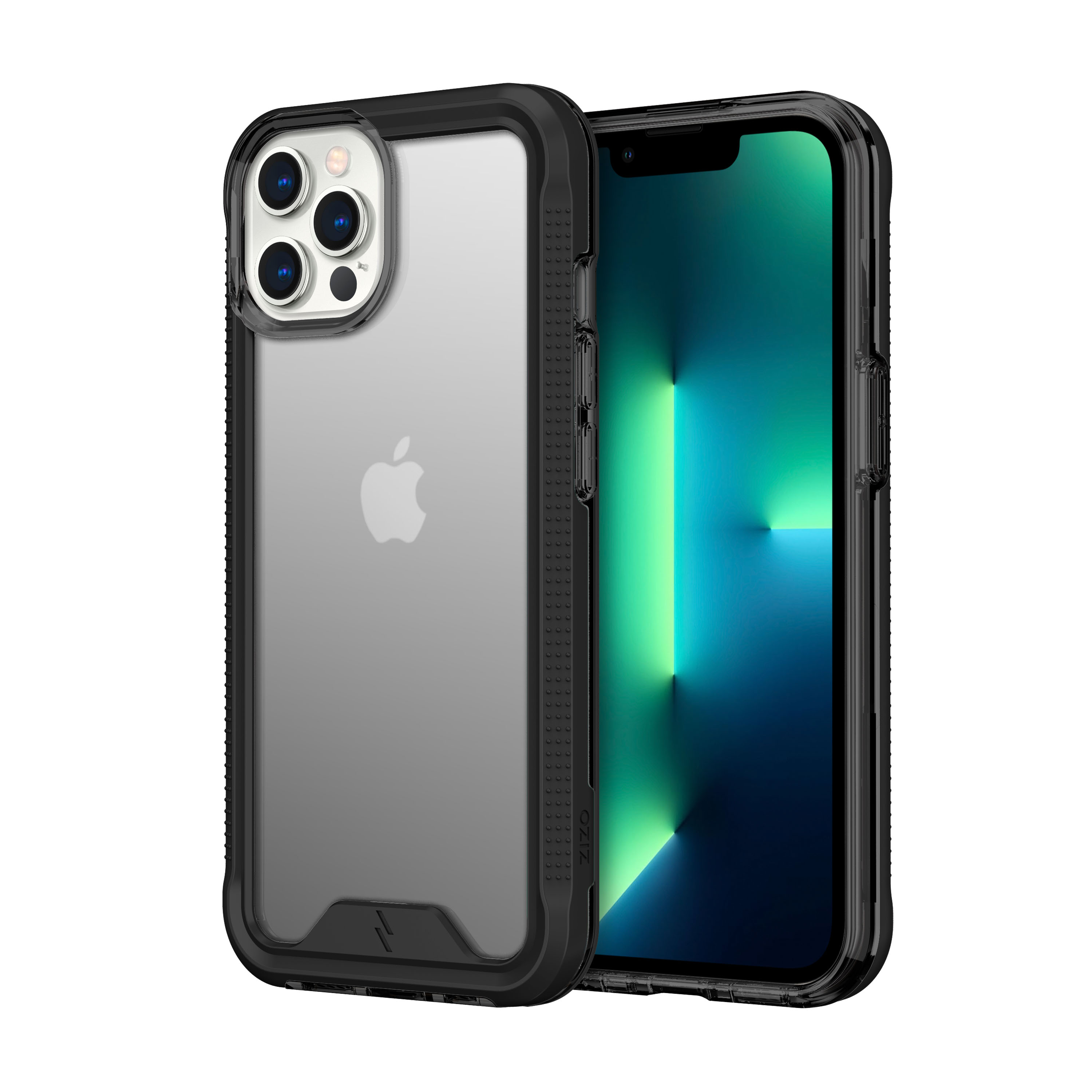 Picture of ZIZO ION Series iPhone 13 Pro Max Case with Tempered Glass - Black & Smoke