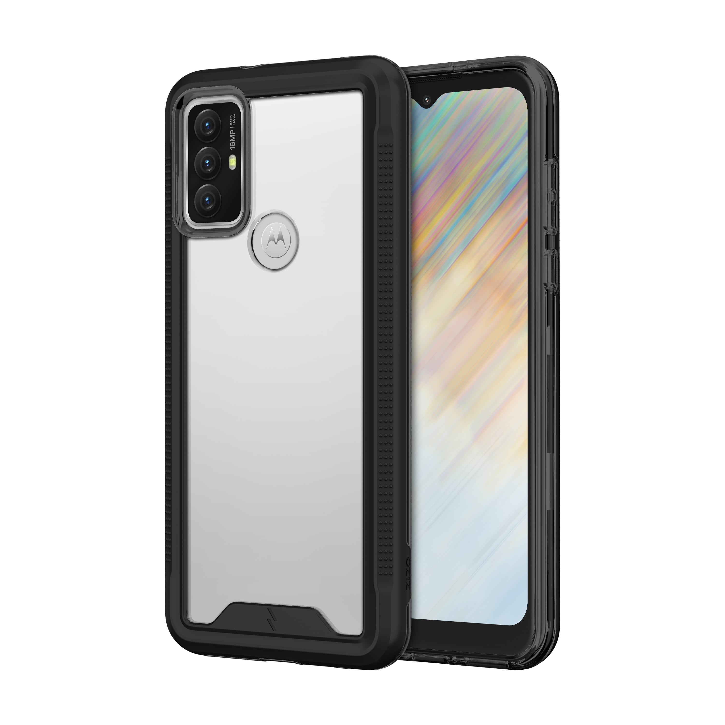 Picture of ZIZO ION Series moto g play (2023) Case with Tempered Glass - Black