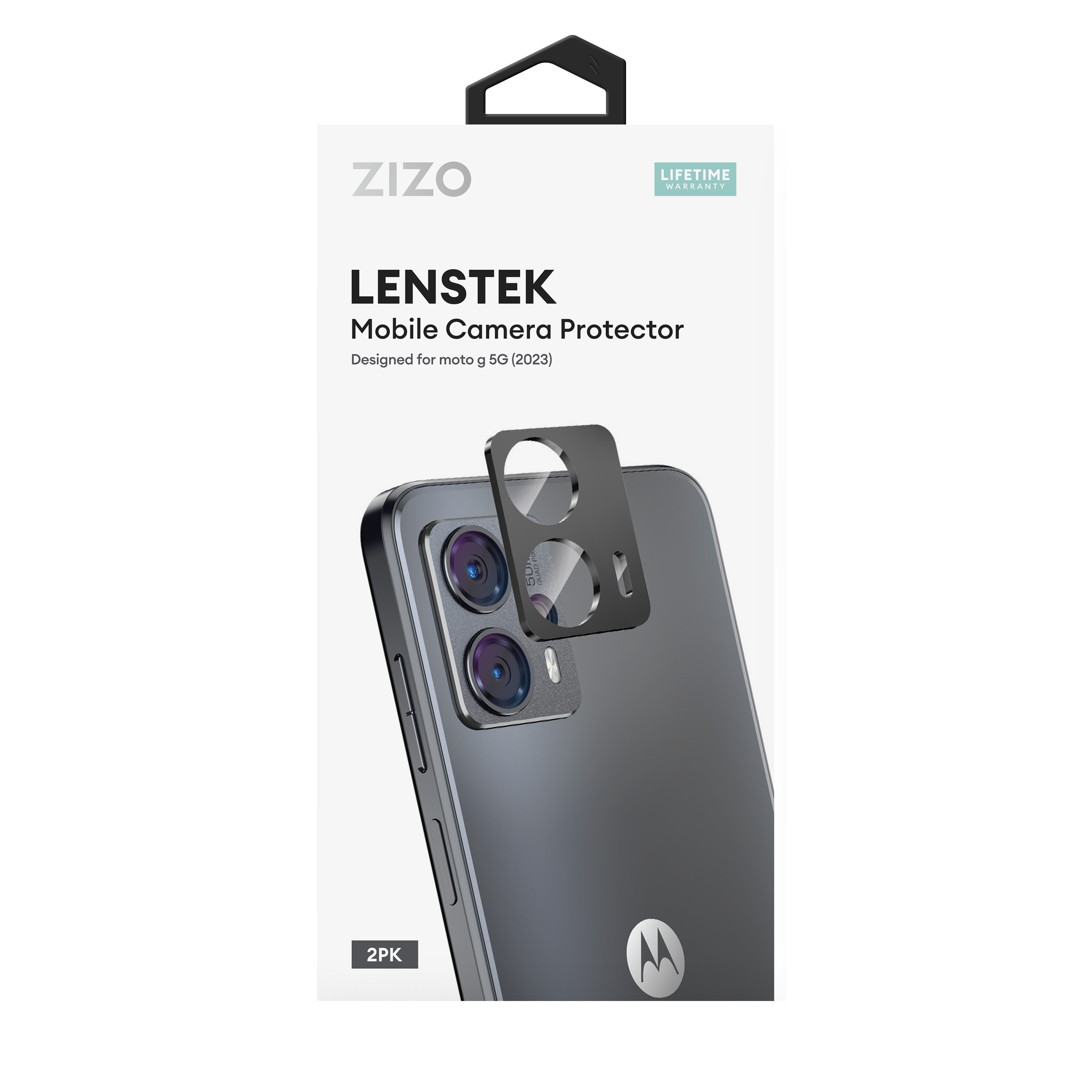 Picture of ZIZO LensTek moto g 5G 2023 Camera Lens Protector (2 Pack) - Black