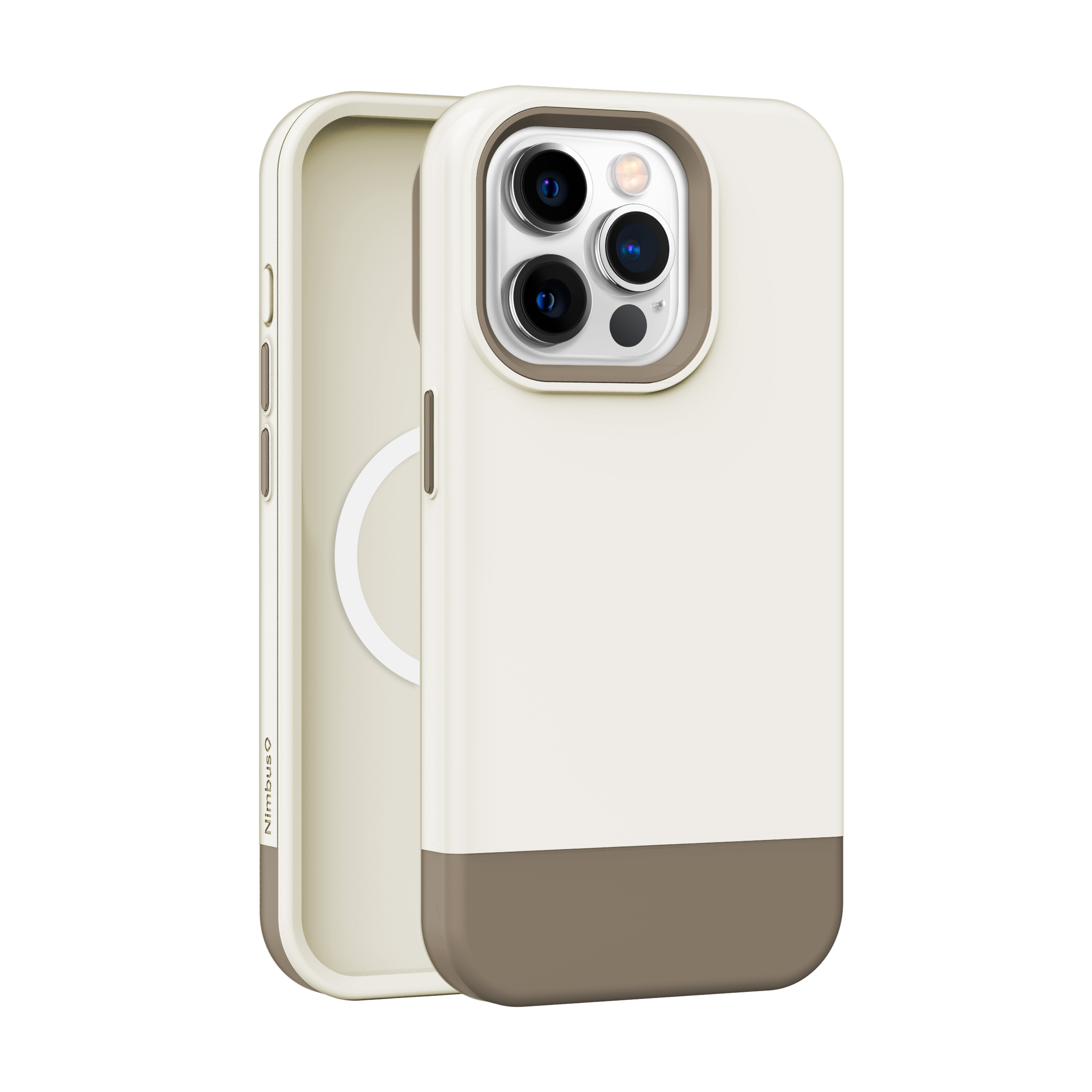 Picture of Nimbus9 Ghost 3 iPhone 15 Pro MagSafe Case - Neutral Taupe