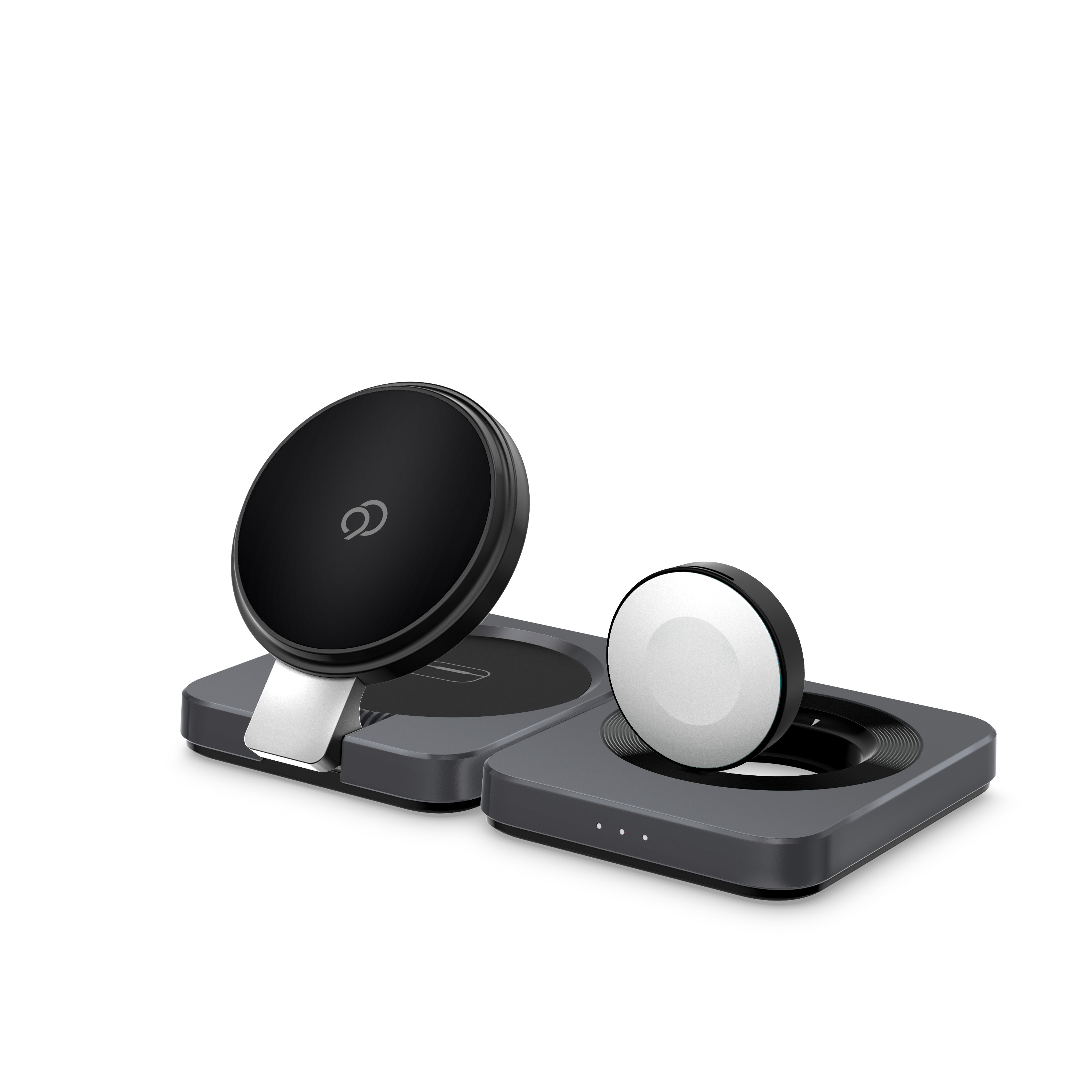 Picture of Nimbus9 Qi2 Wireless Charger 3-in-1 Stand - Brushed Gray