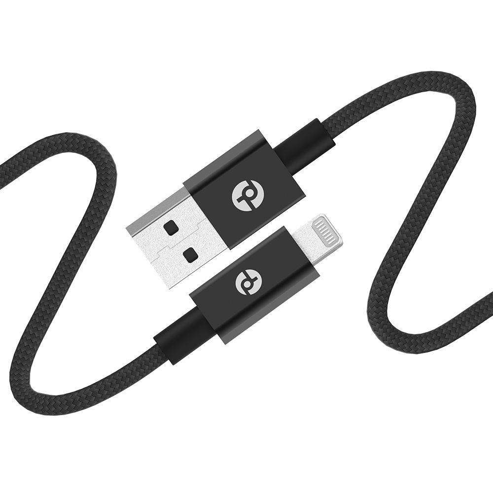 Picture of PowerLab 6FT USB-A to Lightning Cable - Black