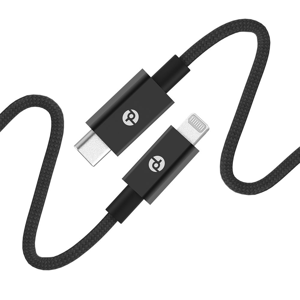 Picture of PowerLab 6FT USB-C to Lightning Cable - Black