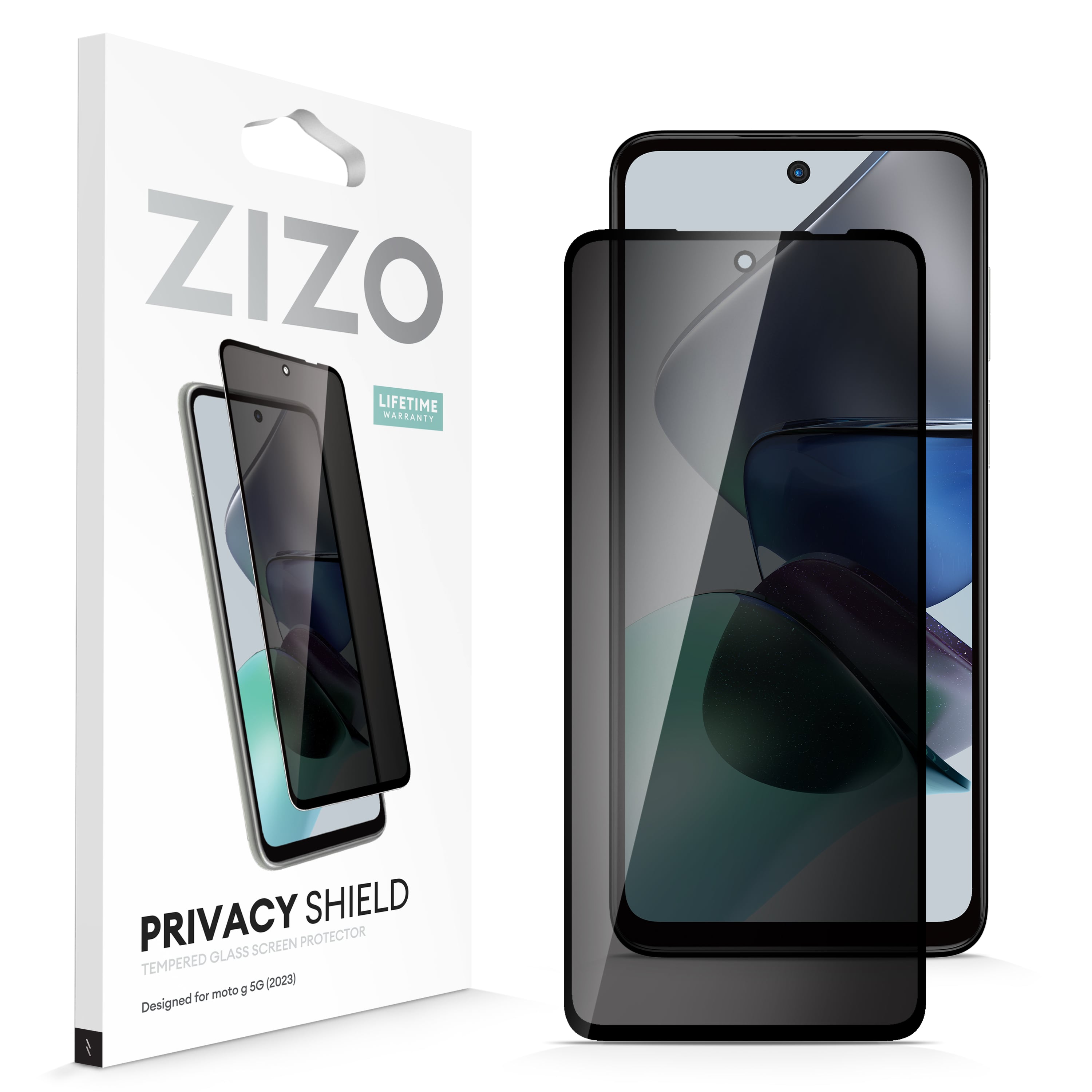 Picture of ZIZO PRIVACY Tempered Glass Screen Protector for moto g 5G (2023) - Privacy