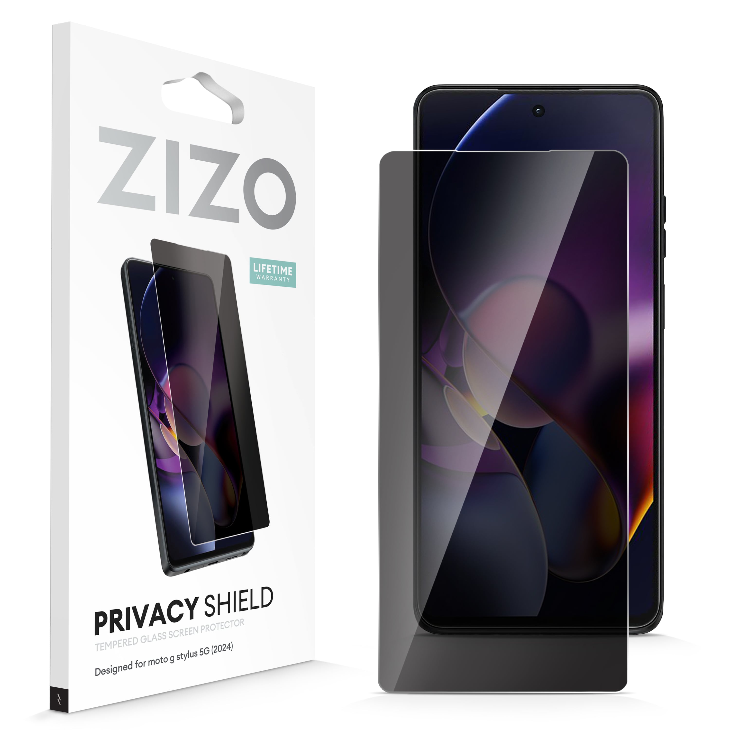 Picture of ZIZO PRIVACY Tempered Glass Screen Protector for moto g stylus 5G (2024) - Privacy