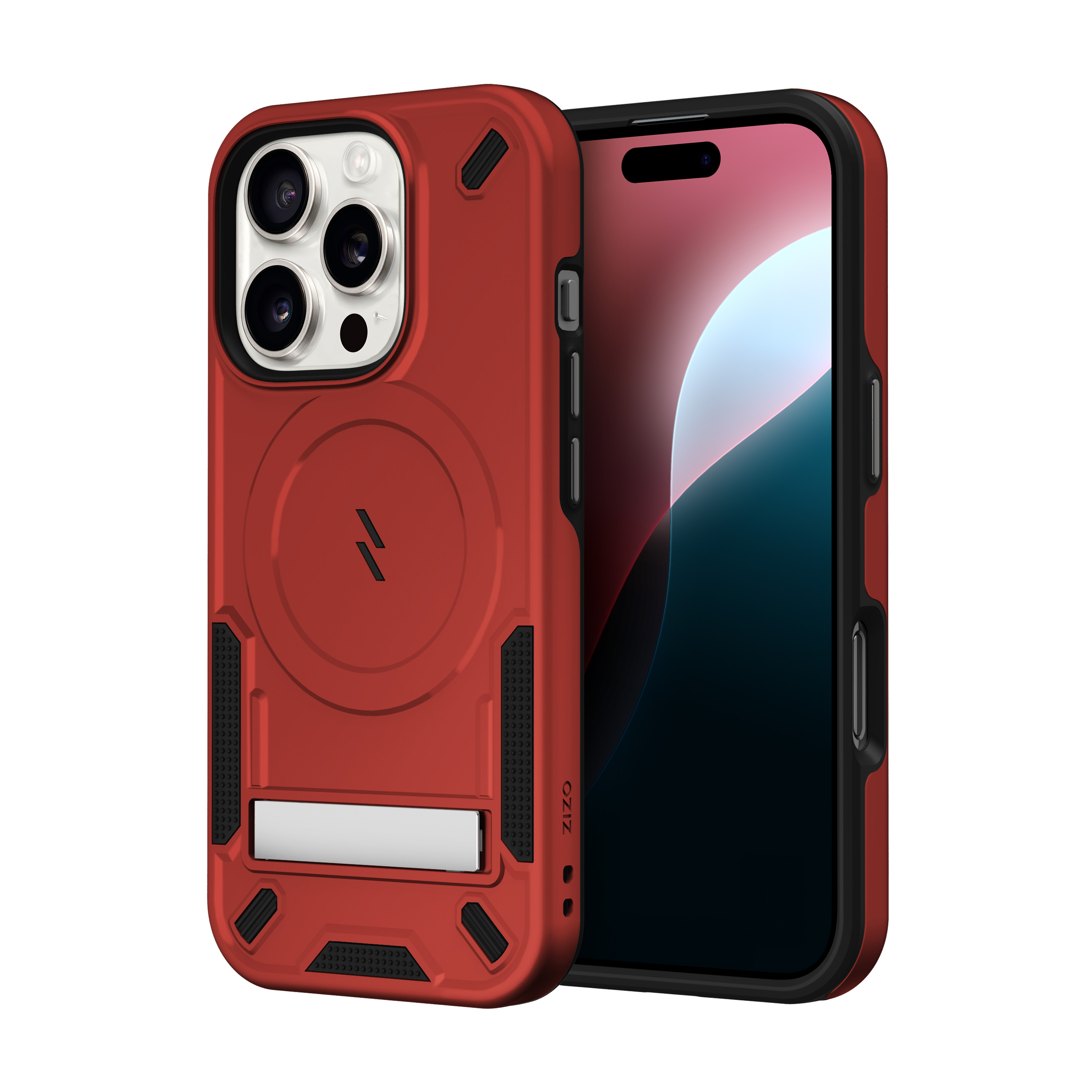 Picture of ZIZO TRANSFORM Series iPhone 16 Pro Case - Red